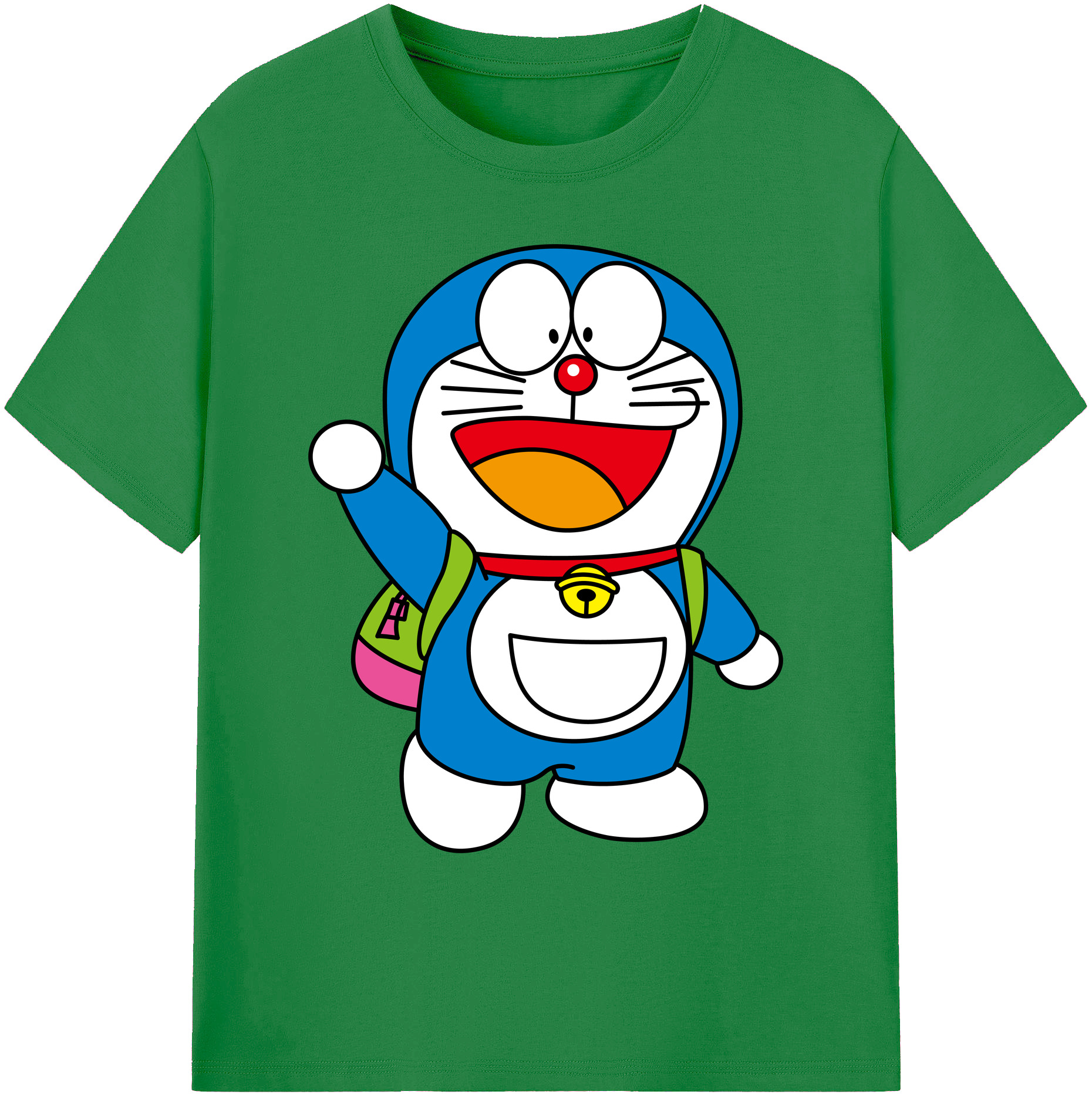 （画像用） ドラえもん Doraemon 綿100％ メンズ半袖Tシャツ｜肌触りやわらか＆通気性