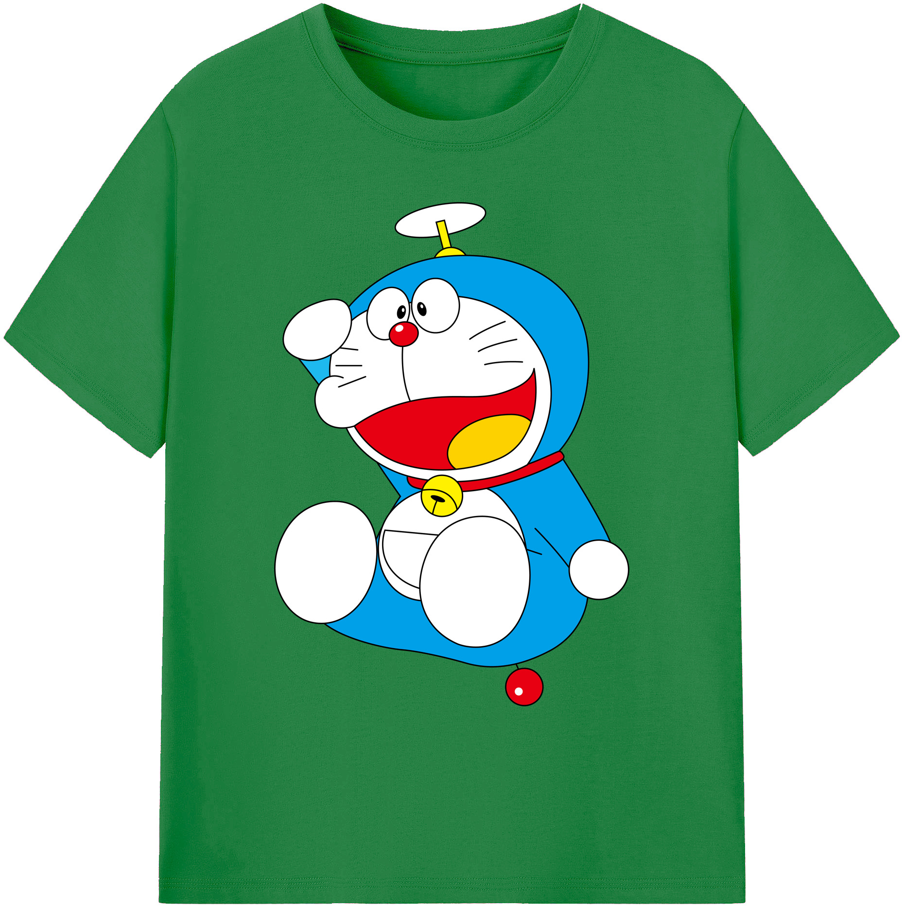 （画像用） ドラえもん Doraemon 綿100％ メンズ半袖Tシャツ｜肌触りやわらか＆通気性