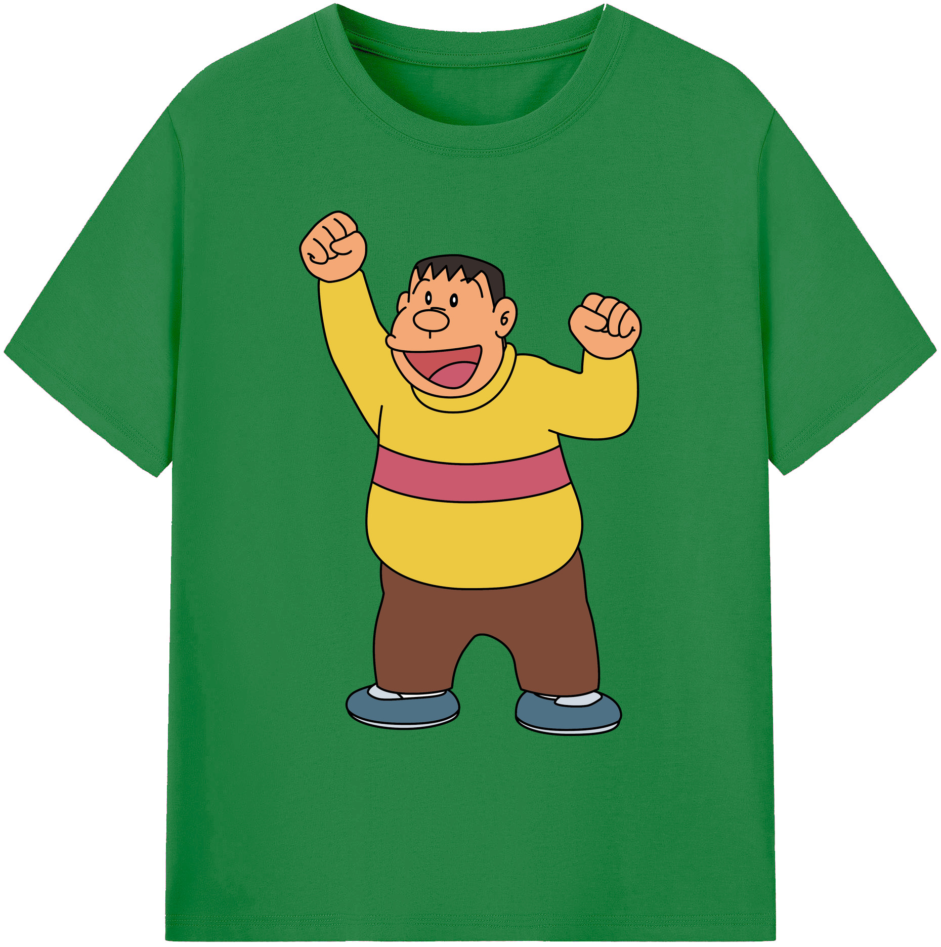 （画像用） ドラえもん 剛田武 Doraemon Gouta Takeshi 綿100％ メンズ半袖Tシャツ｜肌触りやわらか＆通気性