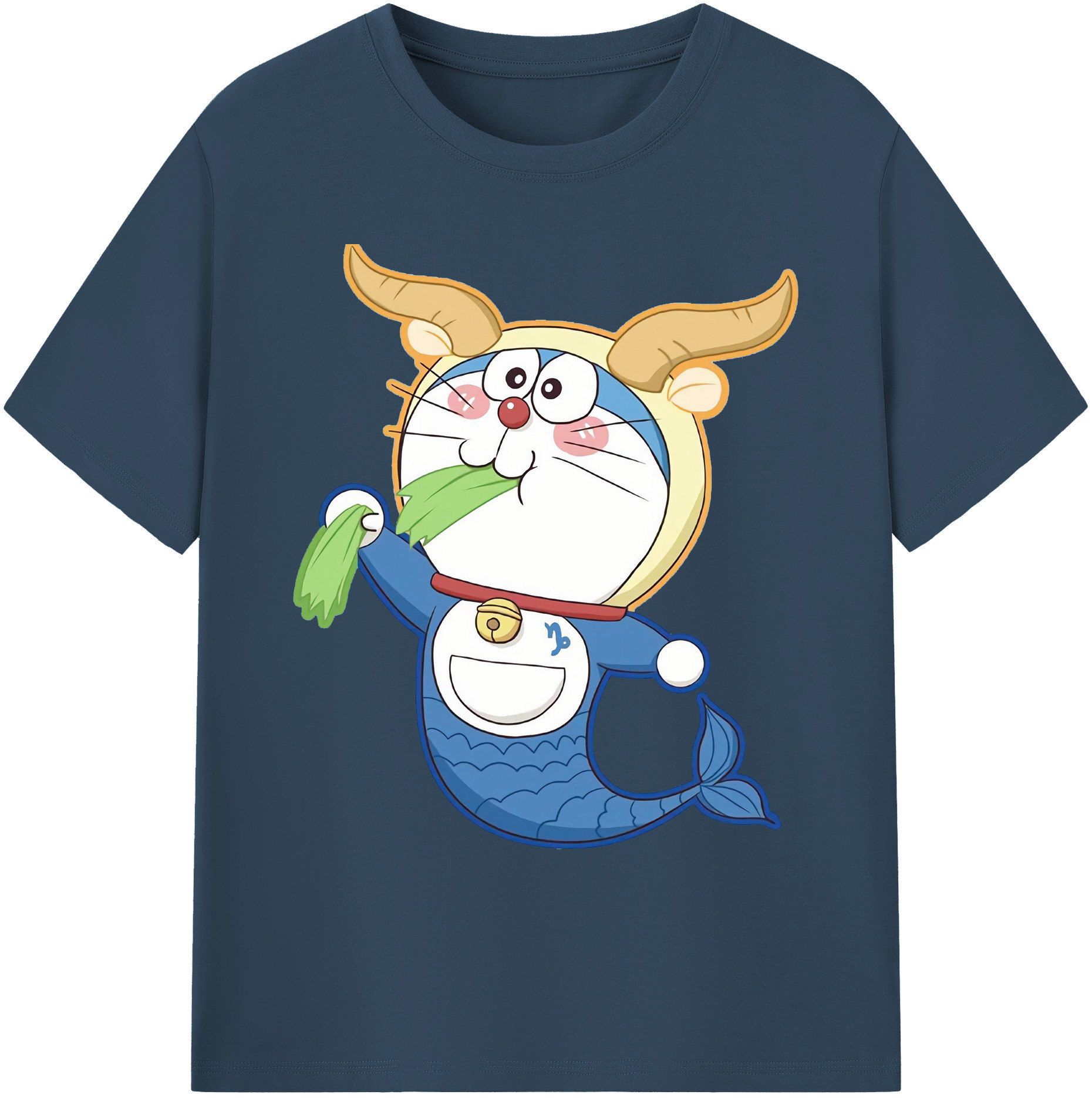 （画像用） ドラえもん Doraemon 綿100％ メンズ半袖Tシャツ｜肌触りやわらか＆通気性