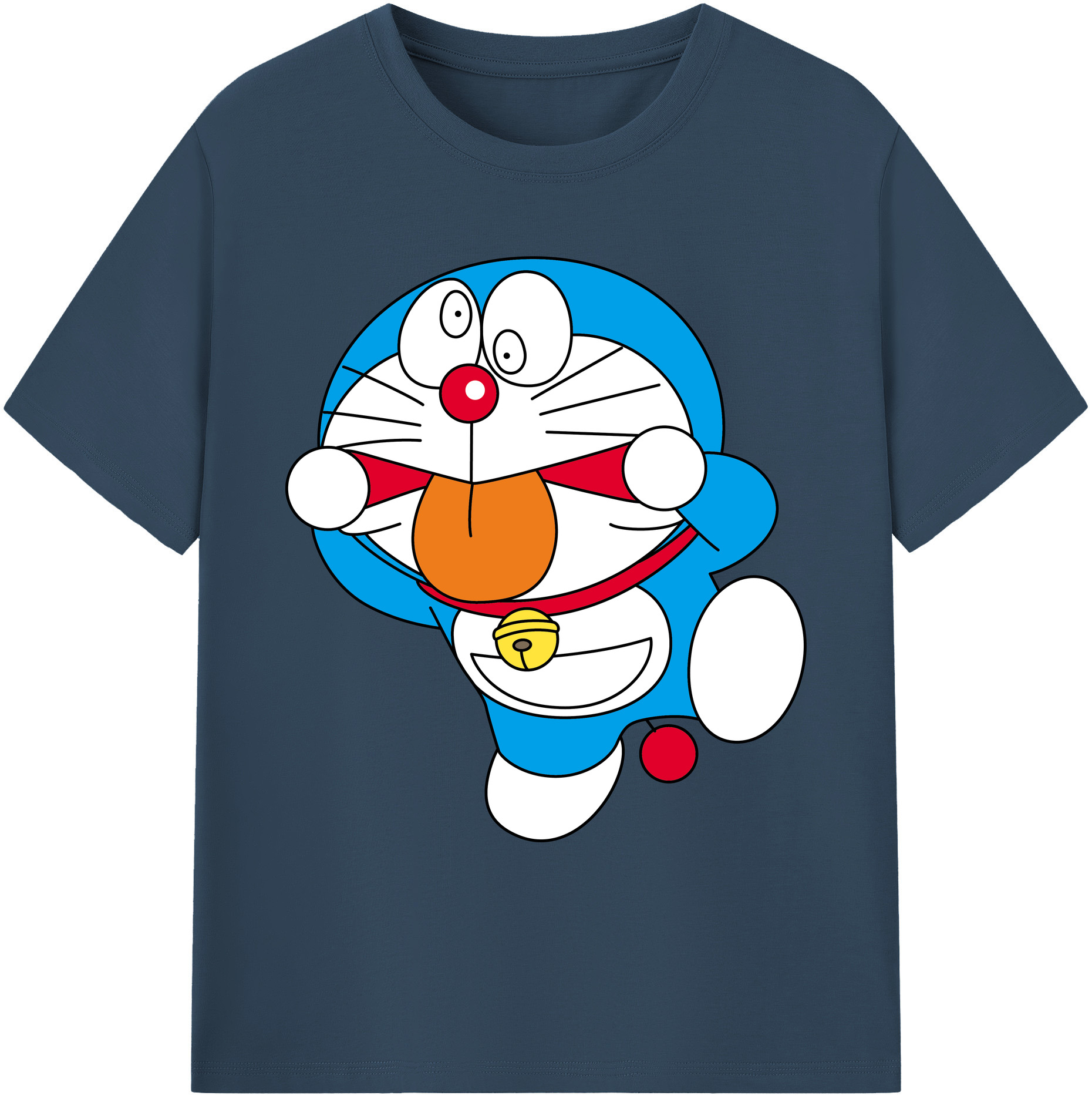 （画像用） ドラえもん Doraemon 綿100％ メンズ半袖Tシャツ｜肌触りやわらか＆通気性