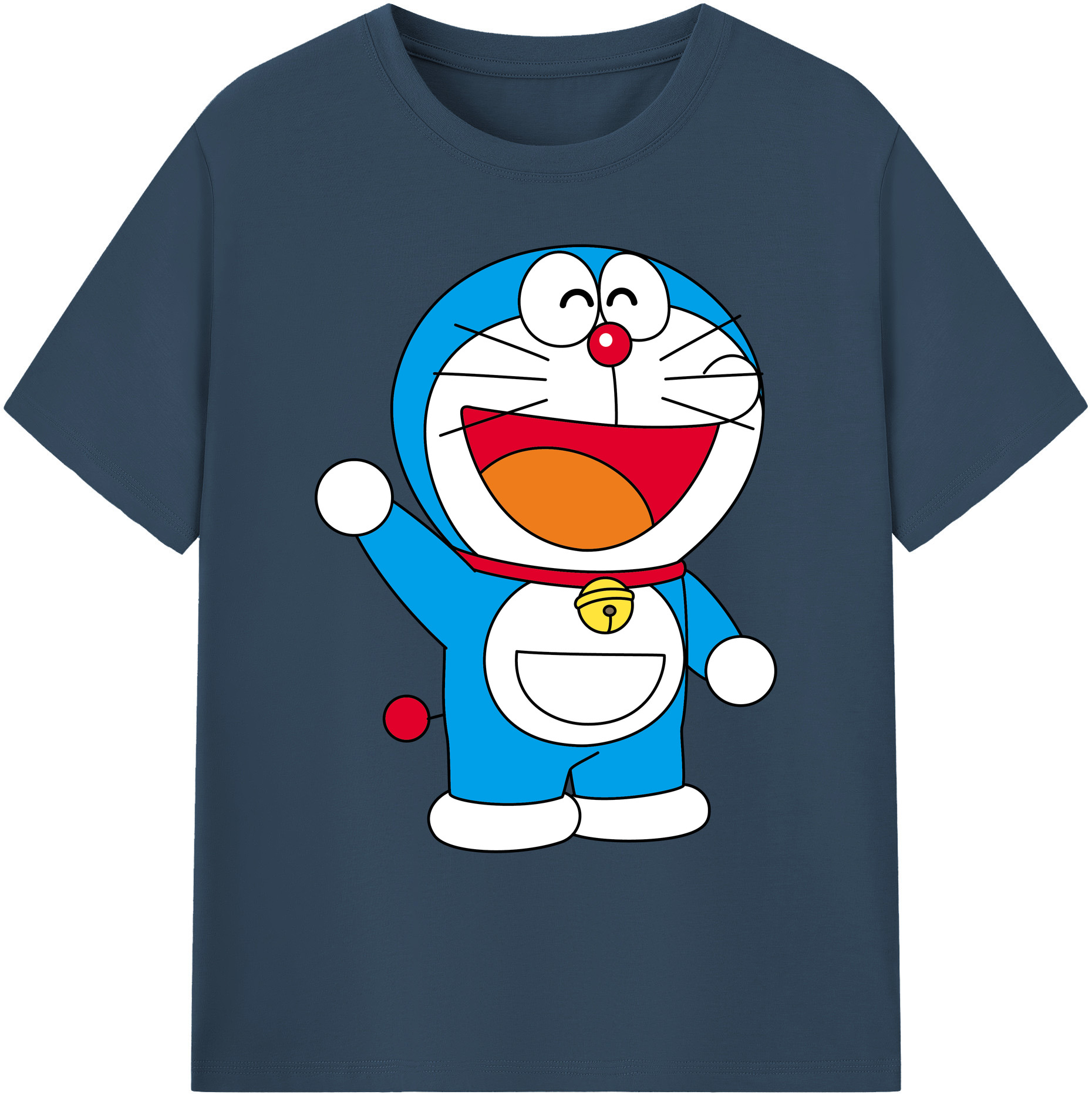 （画像用） ドラえもん Doraemon 綿100％ メンズ半袖Tシャツ｜肌触りやわらか＆通気性