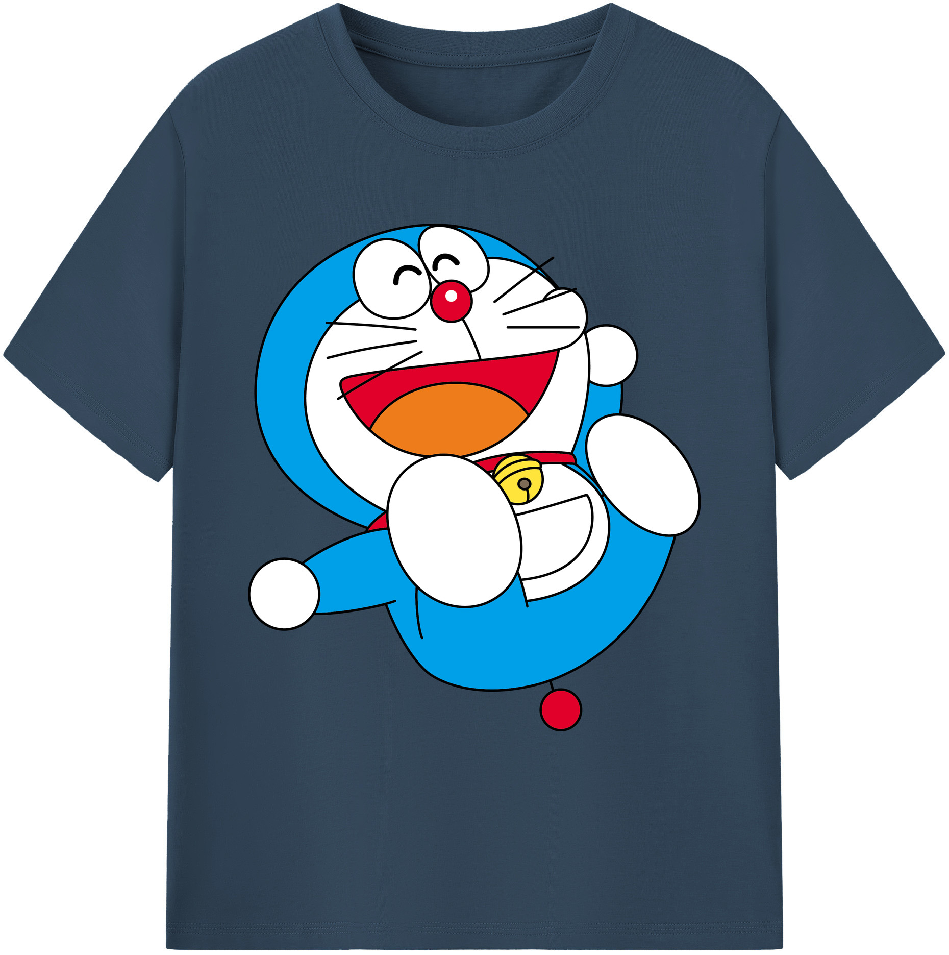 （画像用） ドラえもん Doraemon 綿100％ メンズ半袖Tシャツ｜肌触りやわらか＆通気性