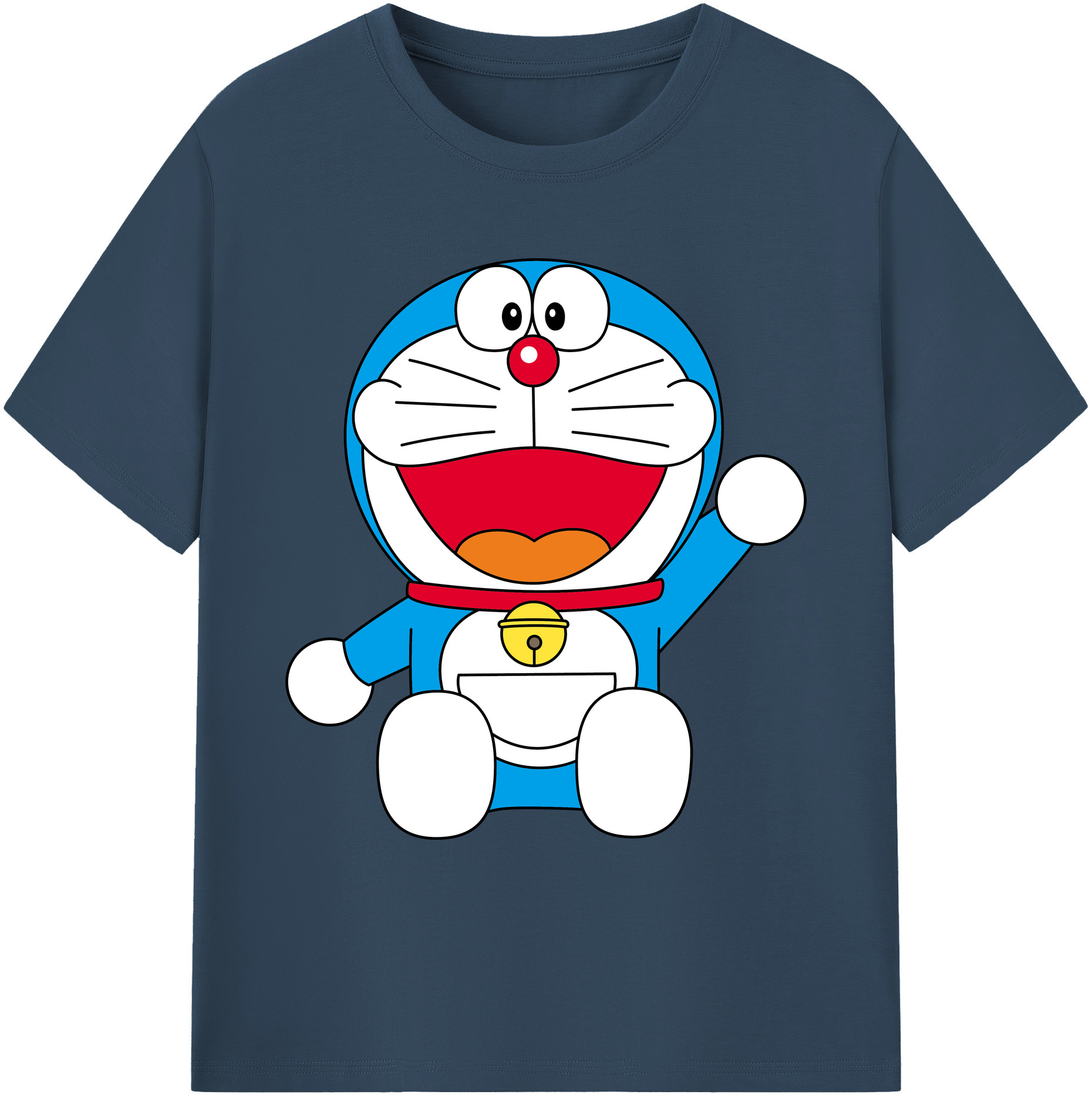 （画像用） ドラえもん Doraemon 綿100％ メンズ半袖Tシャツ｜肌触りやわらか＆通気性