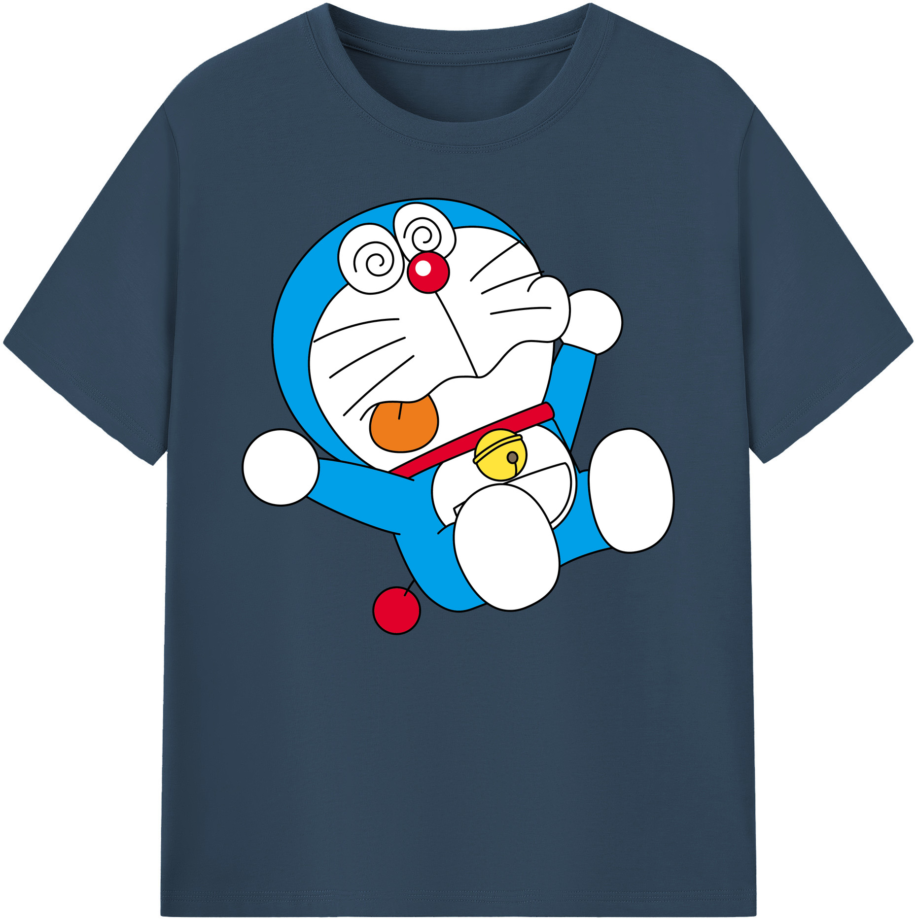 （画像用） ドラえもん Doraemon 綿100％ メンズ半袖Tシャツ｜肌触りやわらか＆通気性