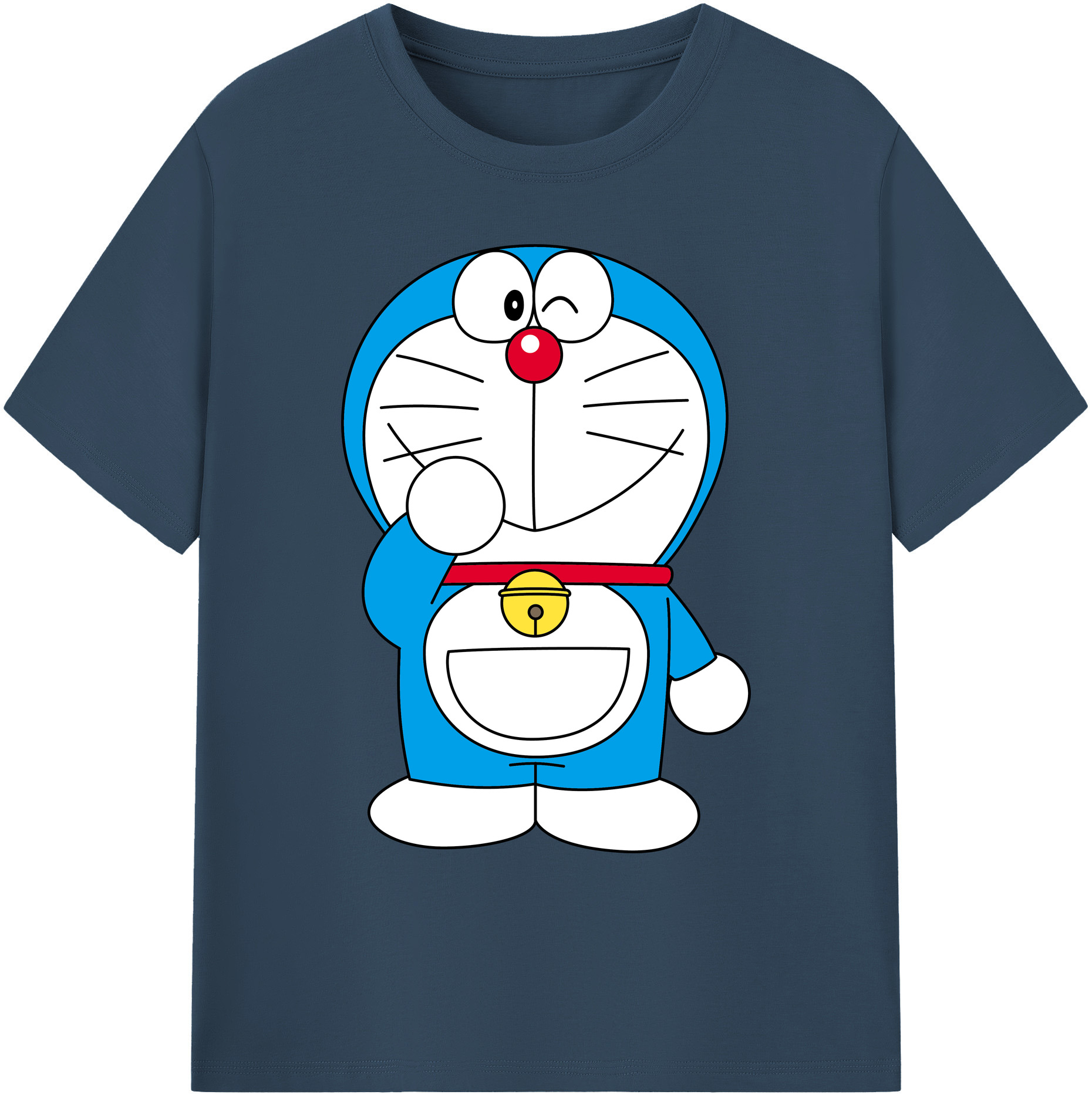 （画像用） ドラえもん Doraemon 綿100％ メンズ半袖Tシャツ｜肌触りやわらか＆通気性