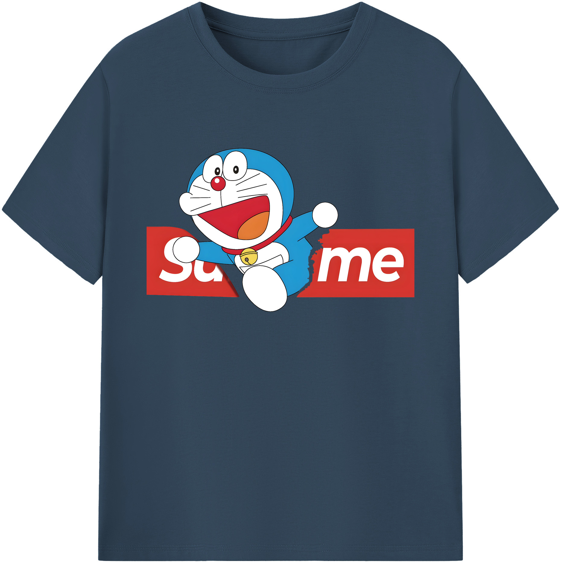 （画像用） ドラえもん Doraemon 綿100％ メンズ半袖Tシャツ｜肌触りやわらか＆通気性