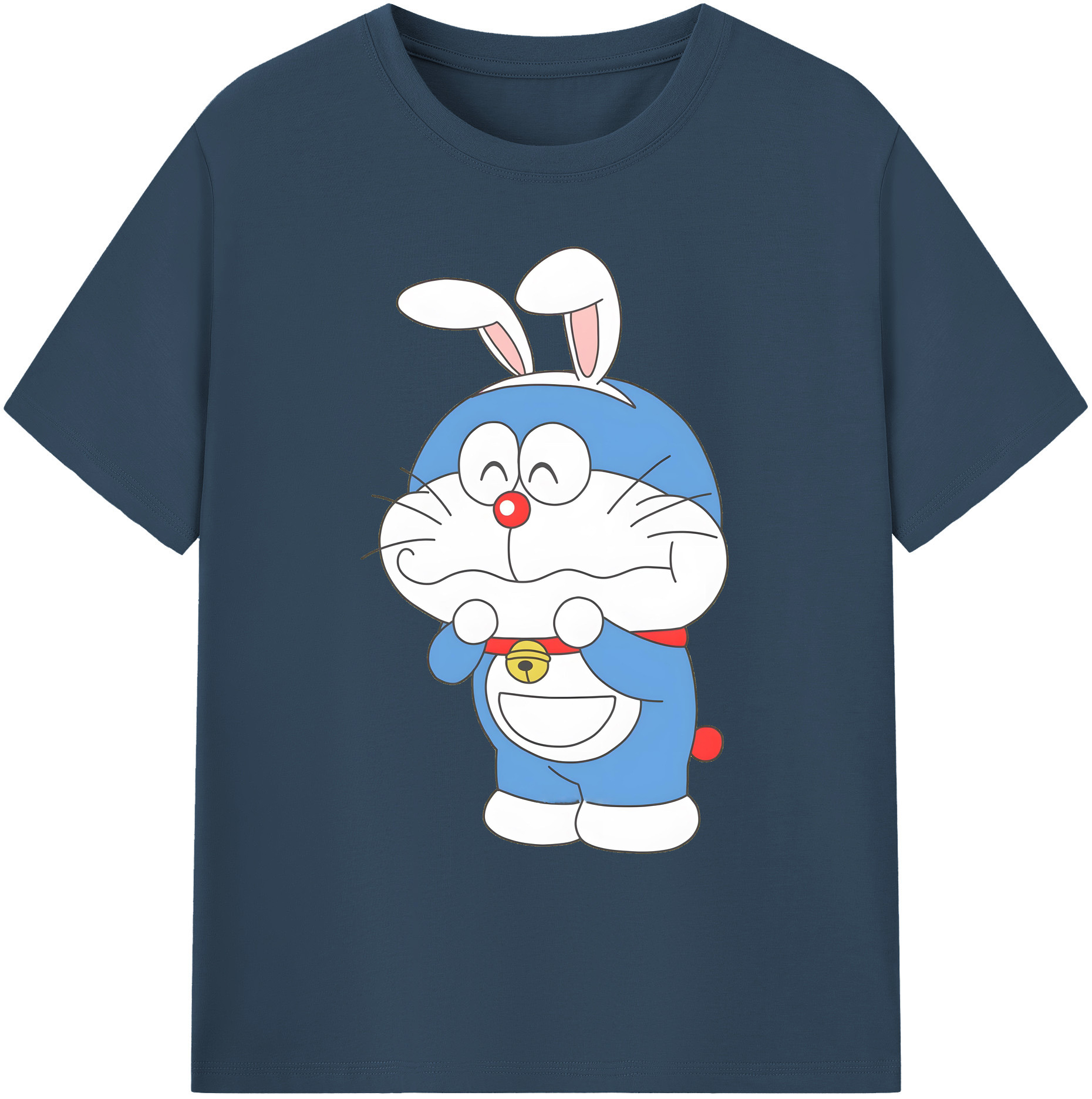 （画像用） ドラえもん Doraemon 綿100％ メンズ半袖Tシャツ｜肌触りやわらか＆通気性