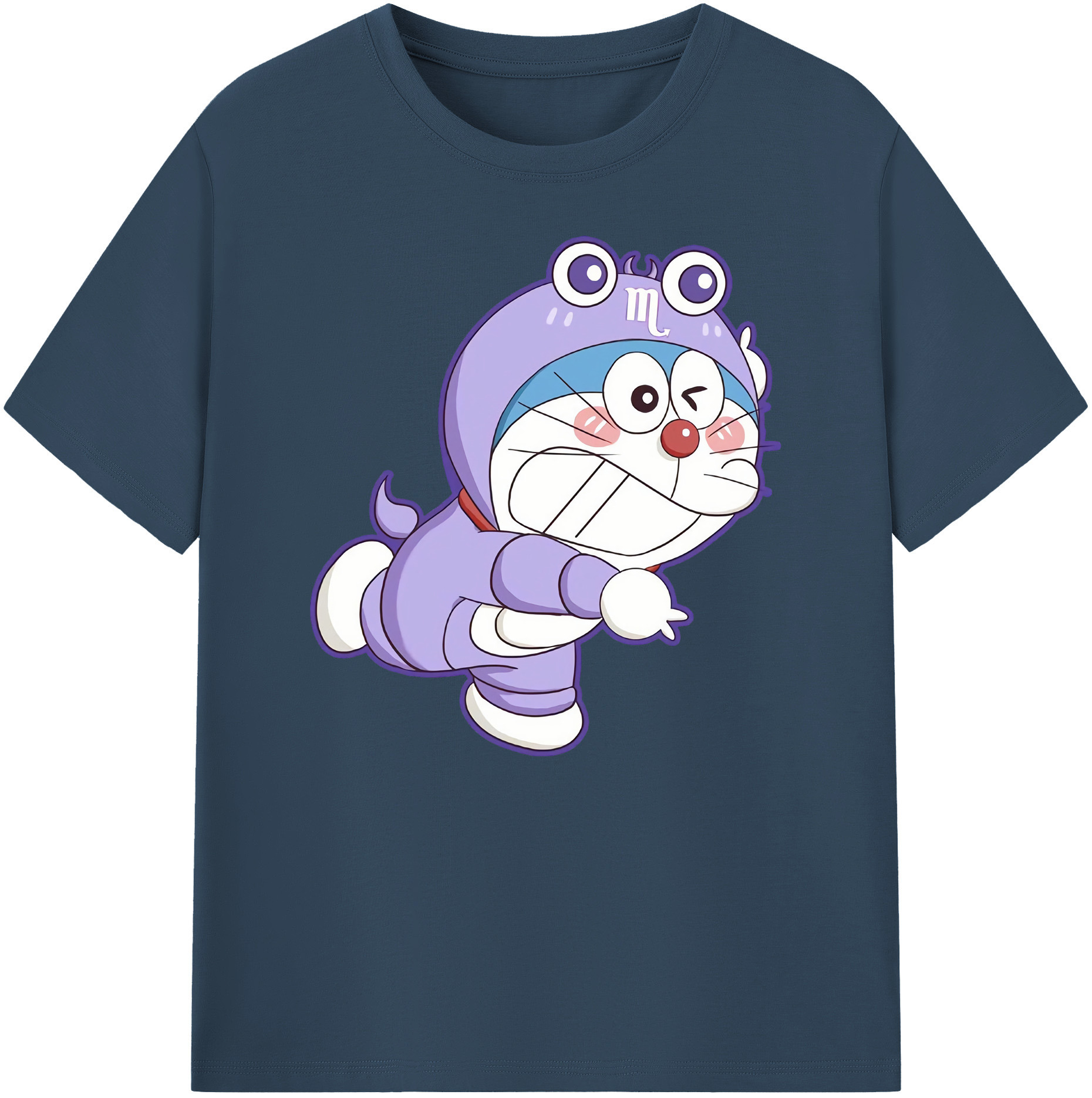 （画像用） ドラえもん Doraemon 綿100％ メンズ半袖Tシャツ｜肌触りやわらか＆通気性
