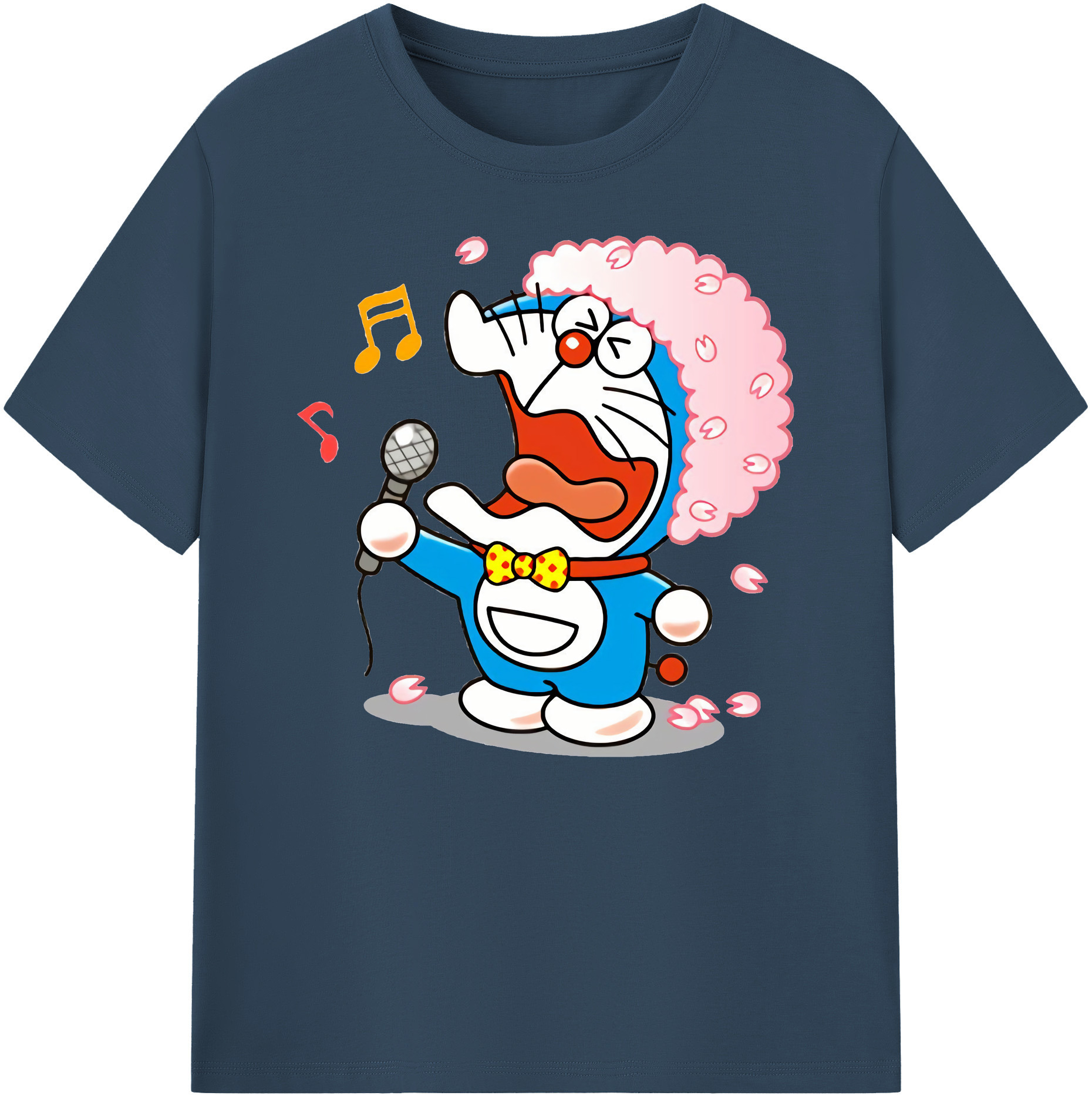（画像用） ドラえもん Doraemon 綿100％ メンズ半袖Tシャツ｜肌触りやわらか＆通気性