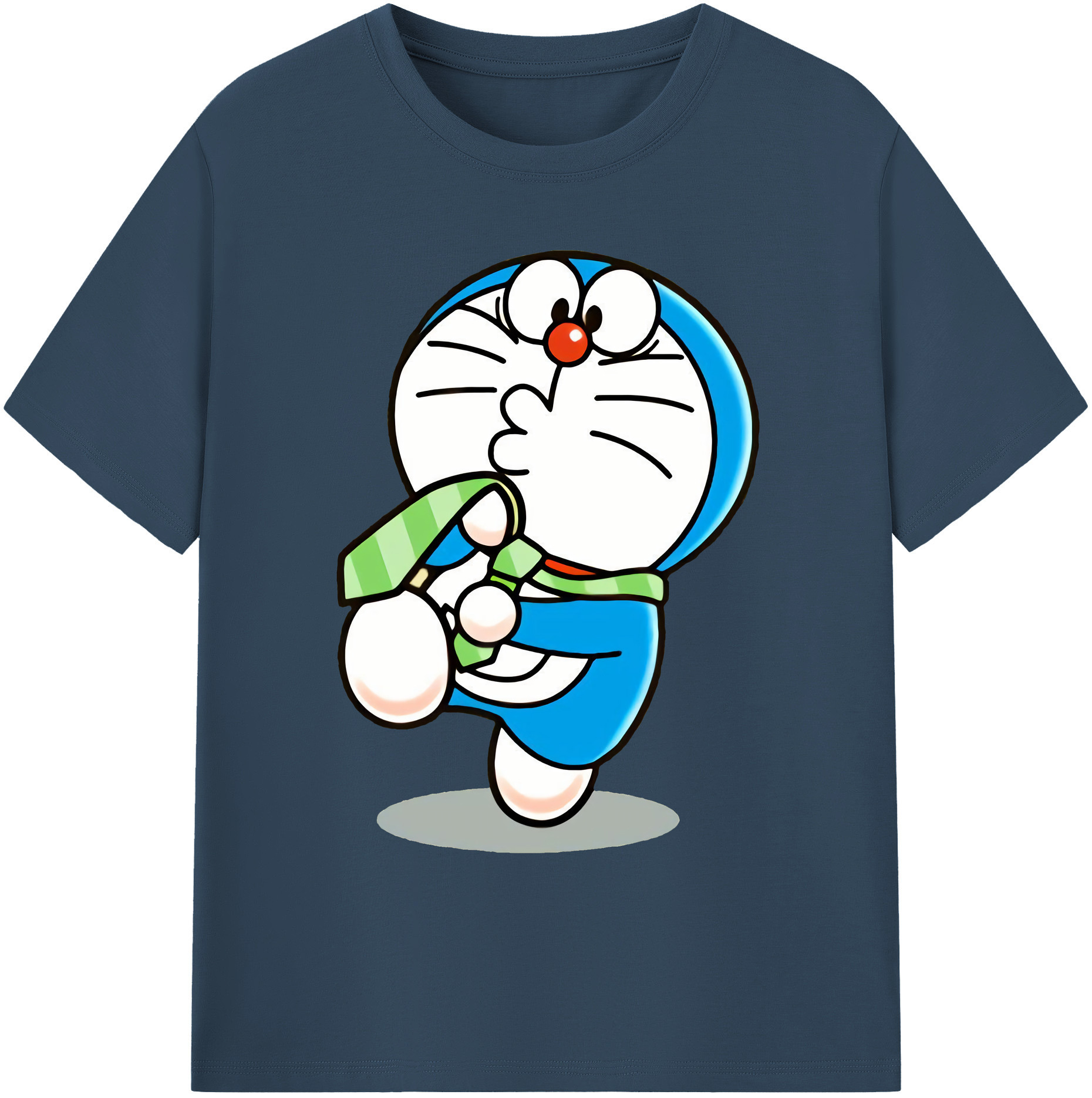 （画像用） ドラえもん Doraemon 綿100％ メンズ半袖Tシャツ｜肌触りやわらか＆通気性