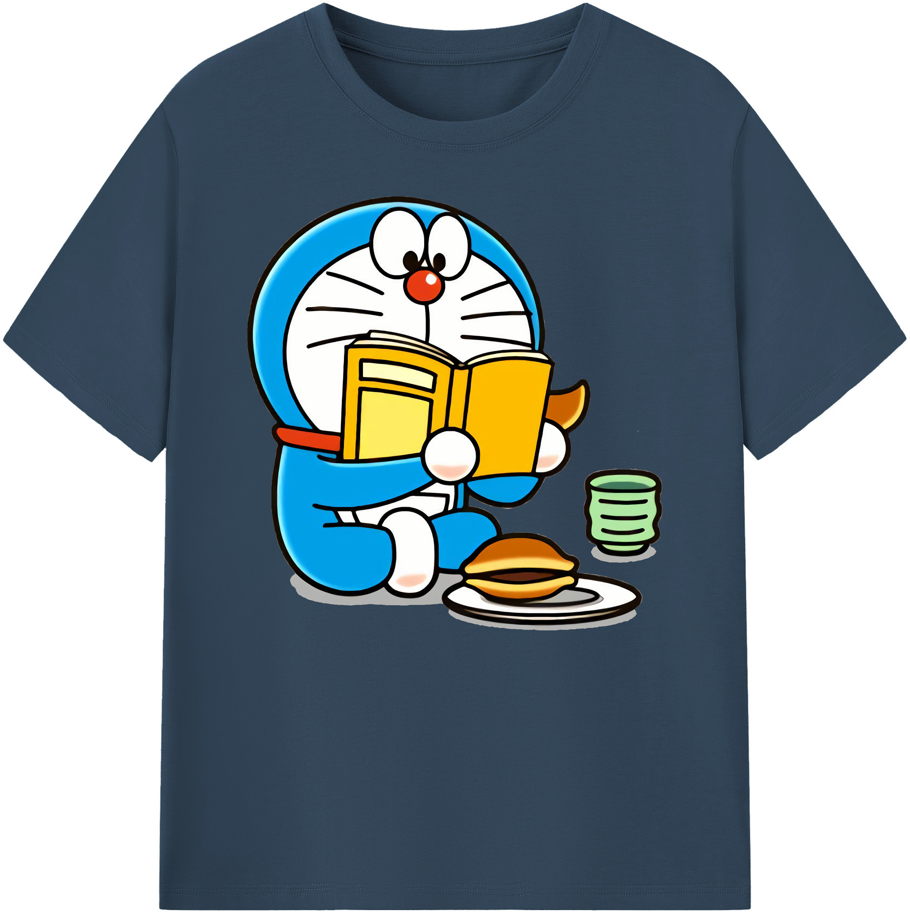（画像用） ドラえもん Doraemon 綿100％ メンズ半袖Tシャツ｜肌触りやわらか＆通気性