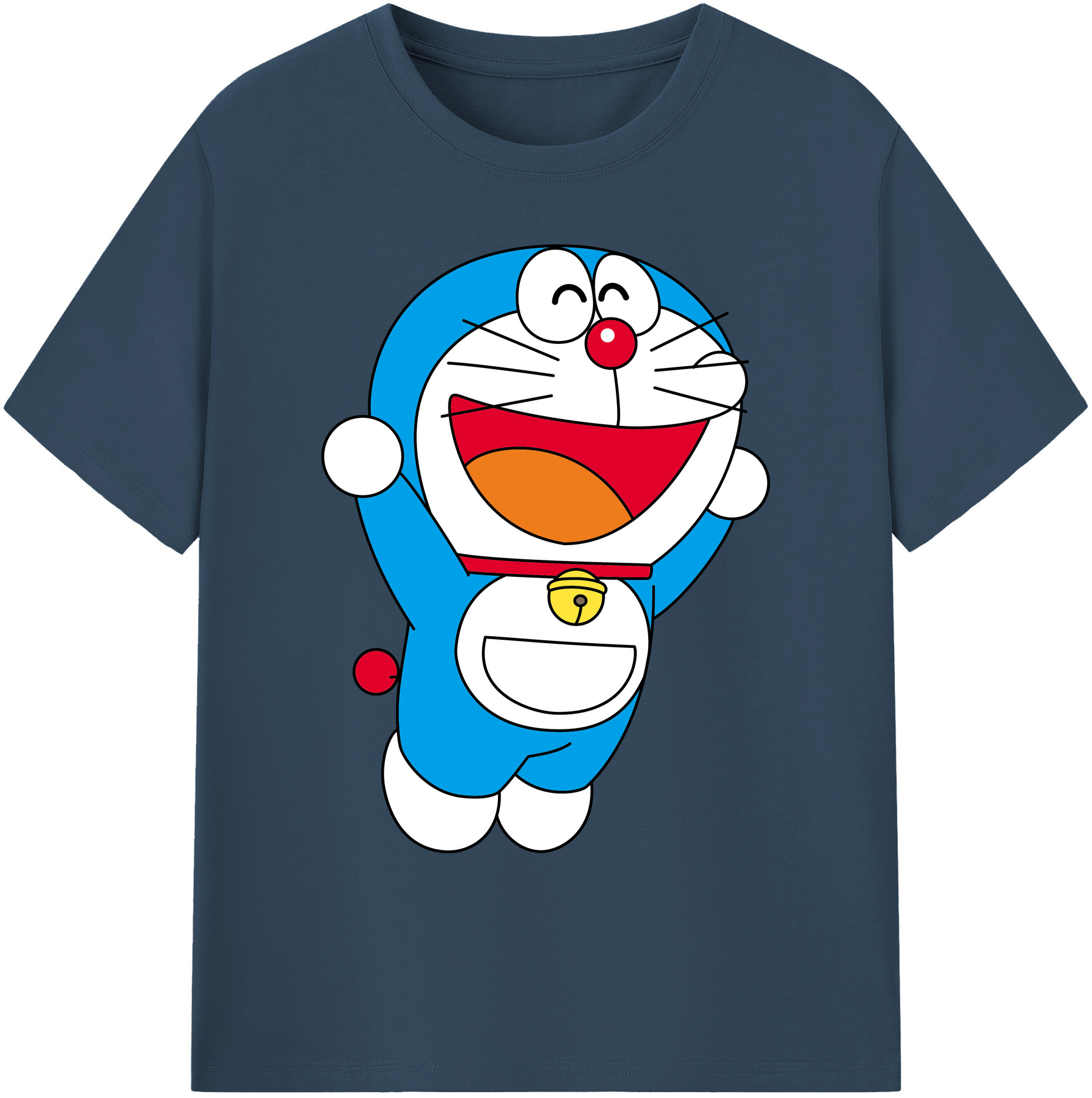 （画像用） ドラえもん Doraemon 綿100％ メンズ半袖Tシャツ｜肌触りやわらか＆通気性