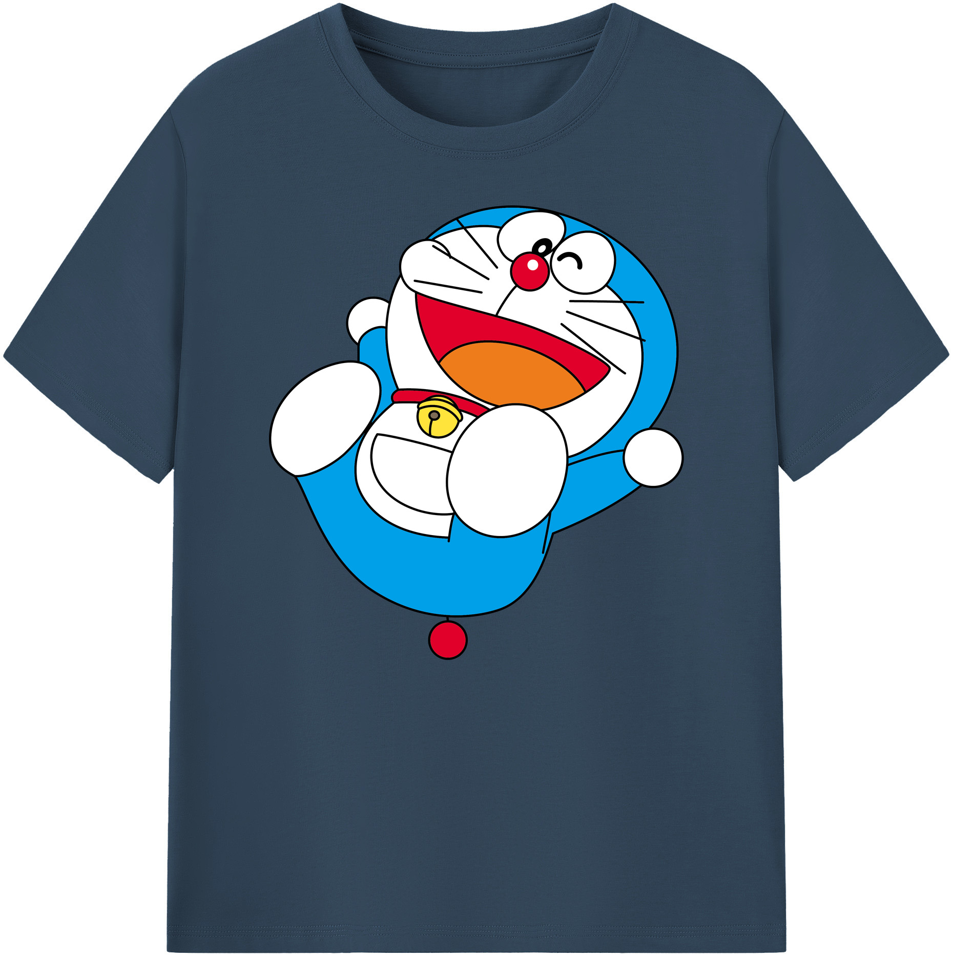 （画像用） ドラえもん Doraemon 綿100％ メンズ半袖Tシャツ｜肌触りやわらか＆通気性