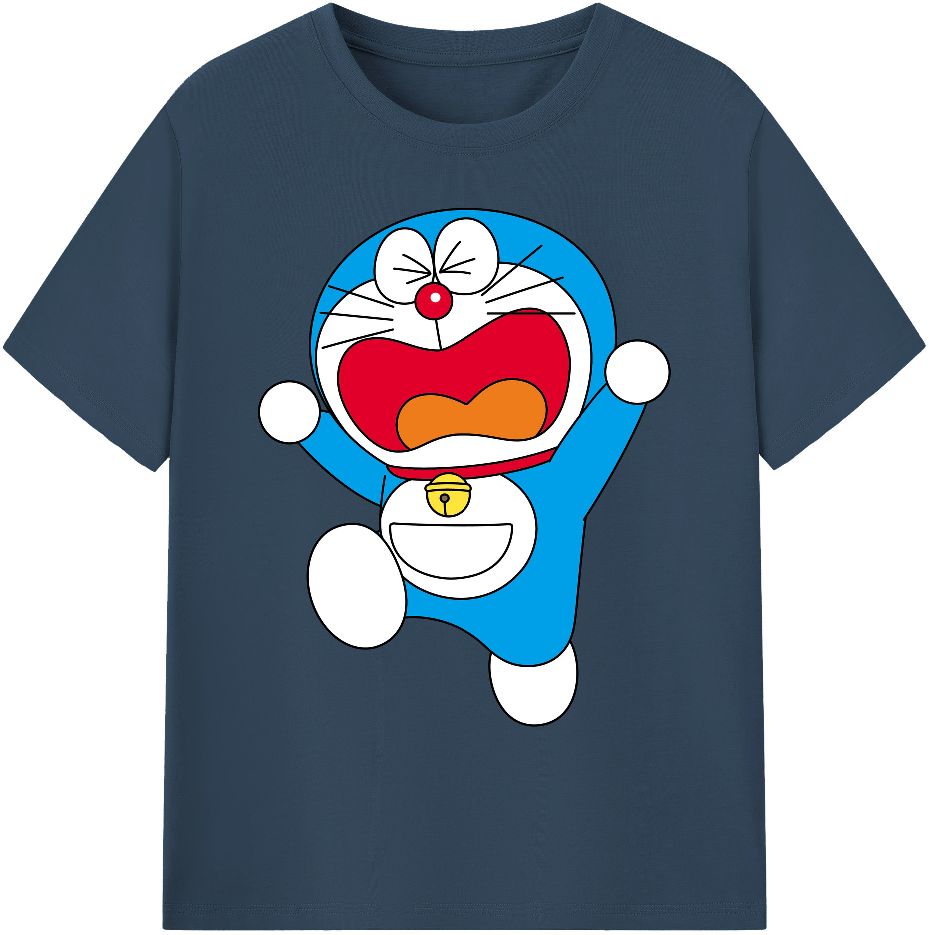 （画像用） ドラえもん Doraemon 綿100％ メンズ半袖Tシャツ｜肌触りやわらか＆通気性