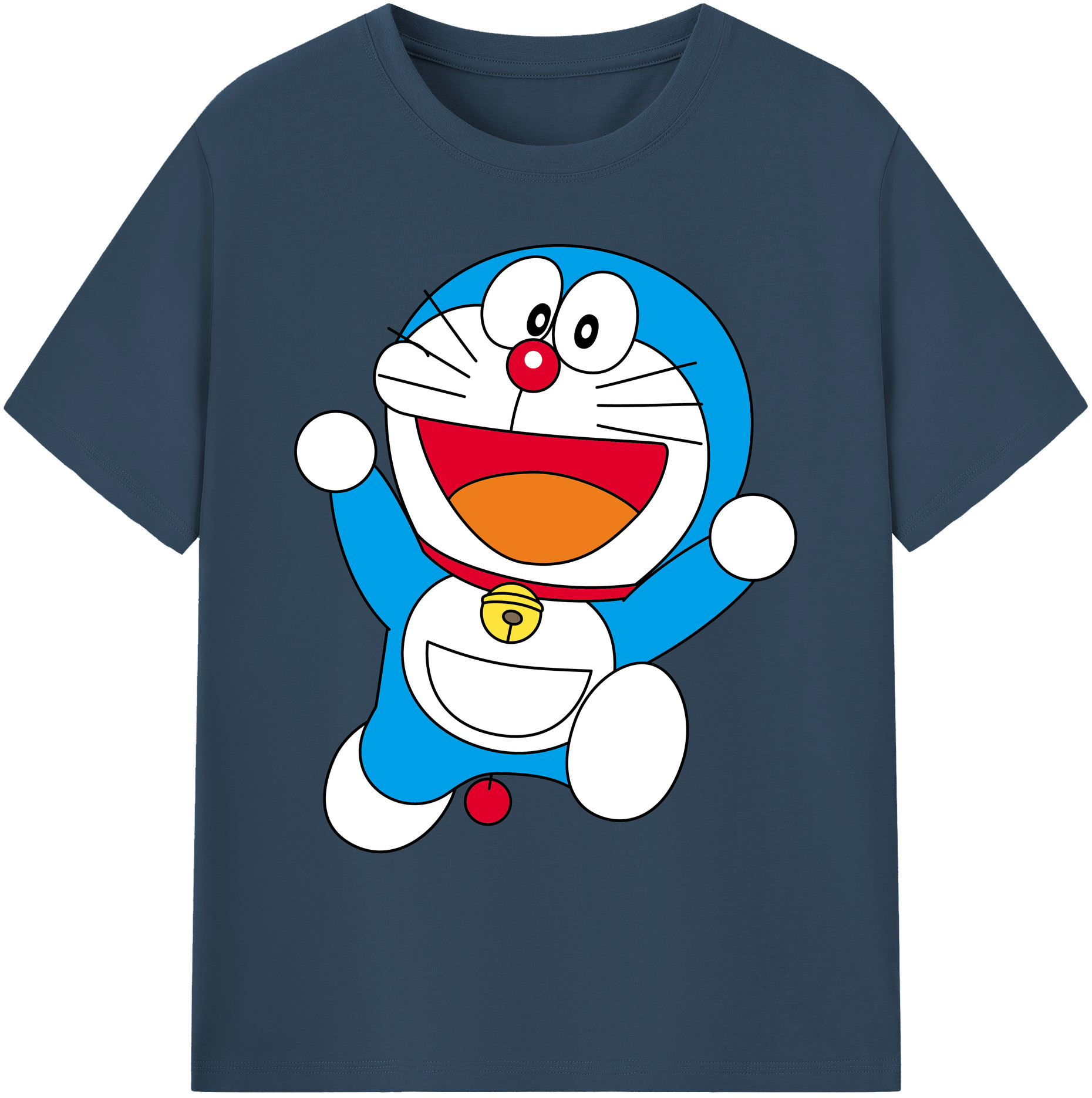 （画像用） ドラえもん Doraemon 綿100％ メンズ半袖Tシャツ｜肌触りやわらか＆通気性