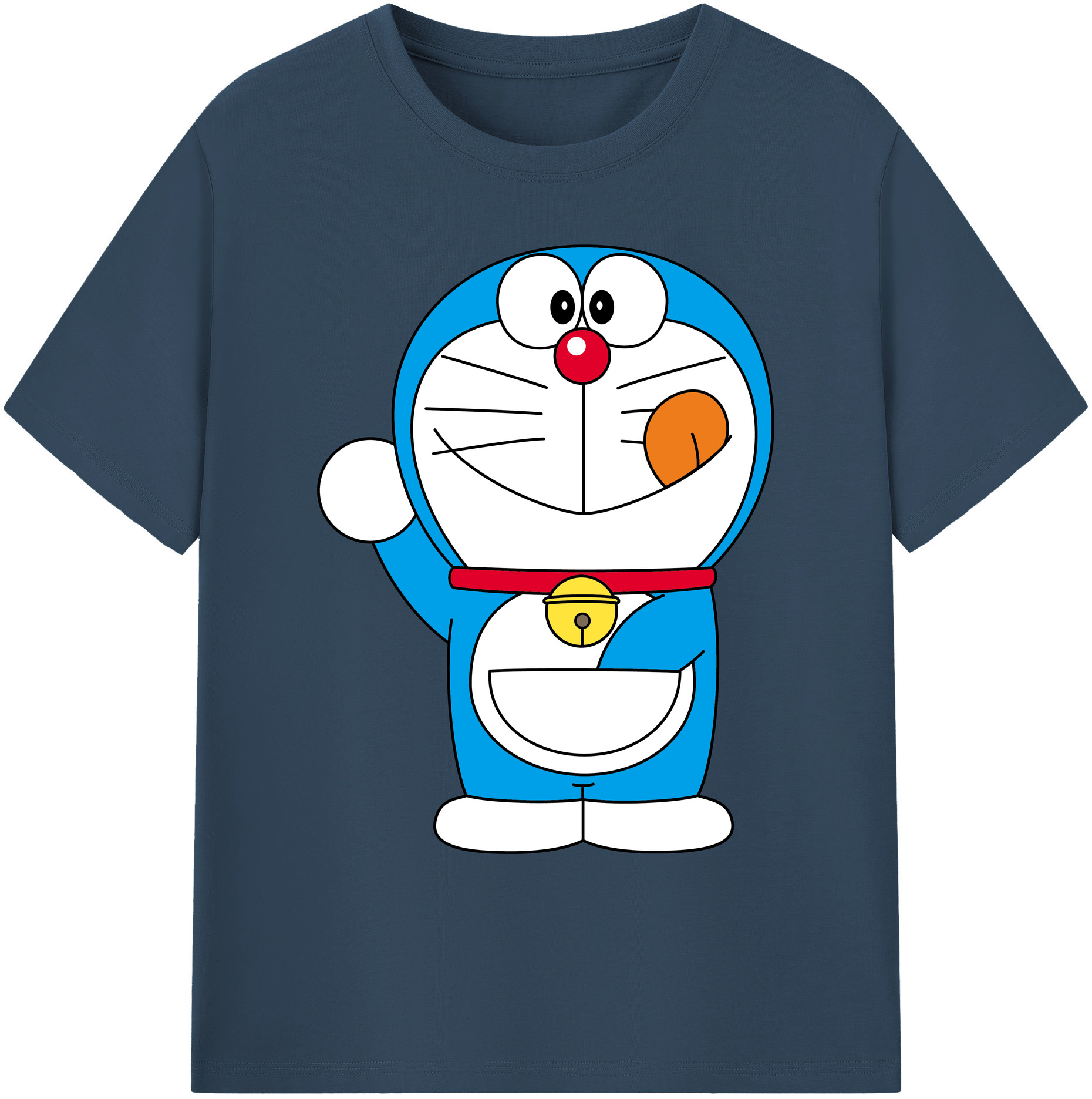 （画像用） ドラえもん Doraemon 綿100％ メンズ半袖Tシャツ｜肌触りやわらか＆通気性
