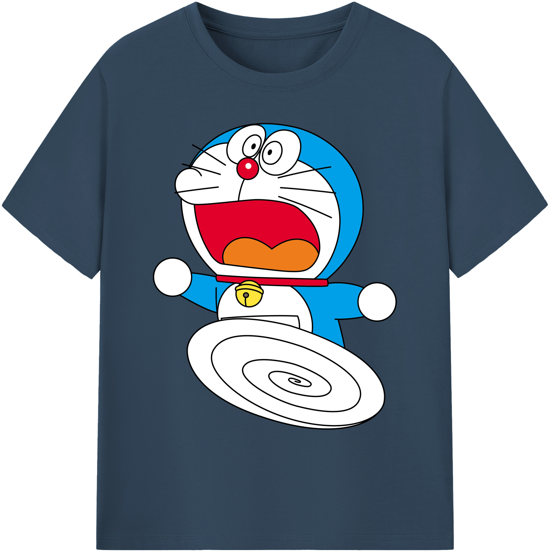 （画像用） ドラえもん Doraemon 綿100％ メンズ半袖Tシャツ｜肌触りやわらか＆通気性