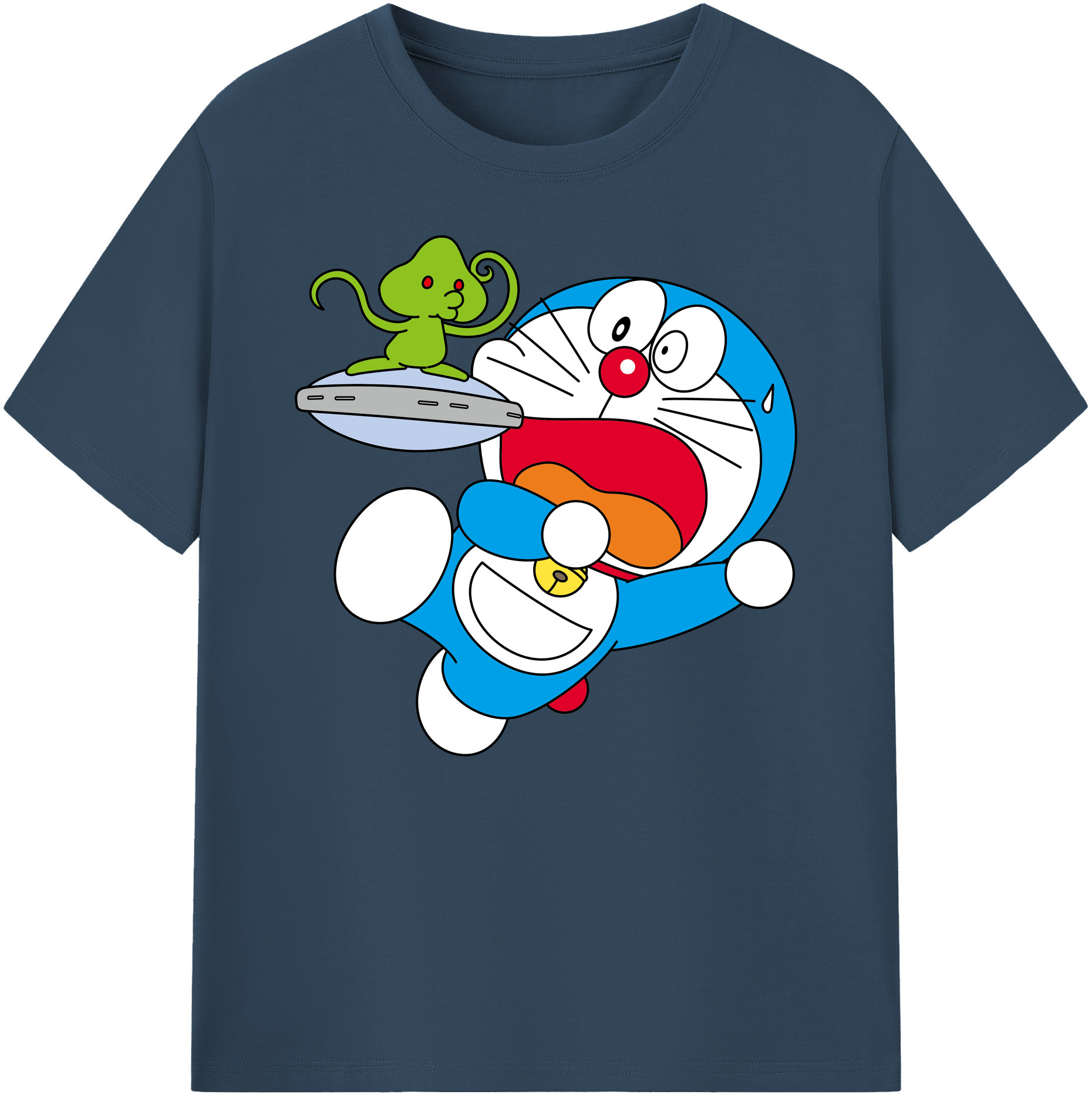 （画像用） ドラえもん Doraemon 綿100％ メンズ半袖Tシャツ｜肌触りやわらか＆通気性