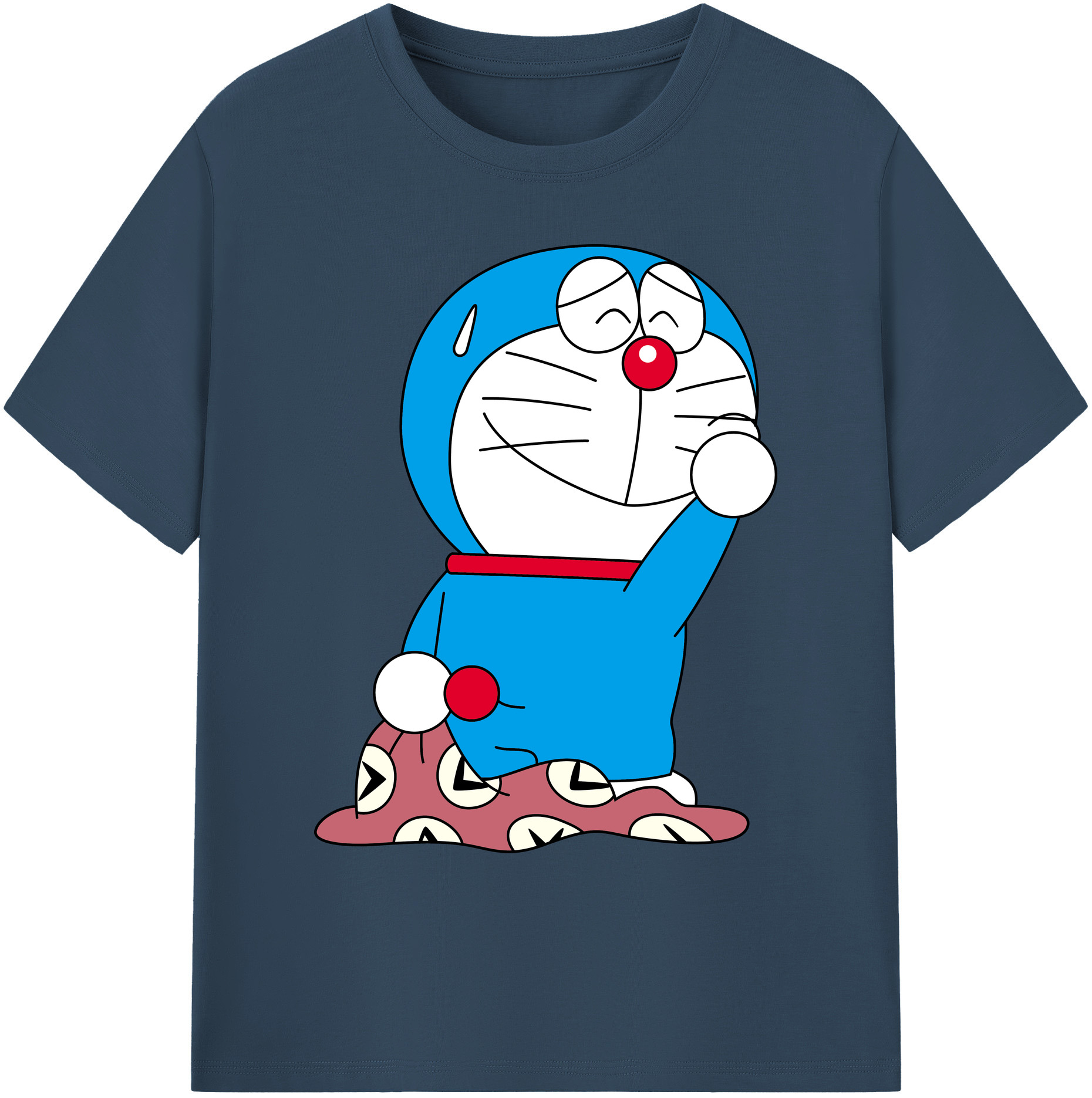 （画像用） ドラえもん Doraemon 綿100％ メンズ半袖Tシャツ｜肌触りやわらか＆通気性