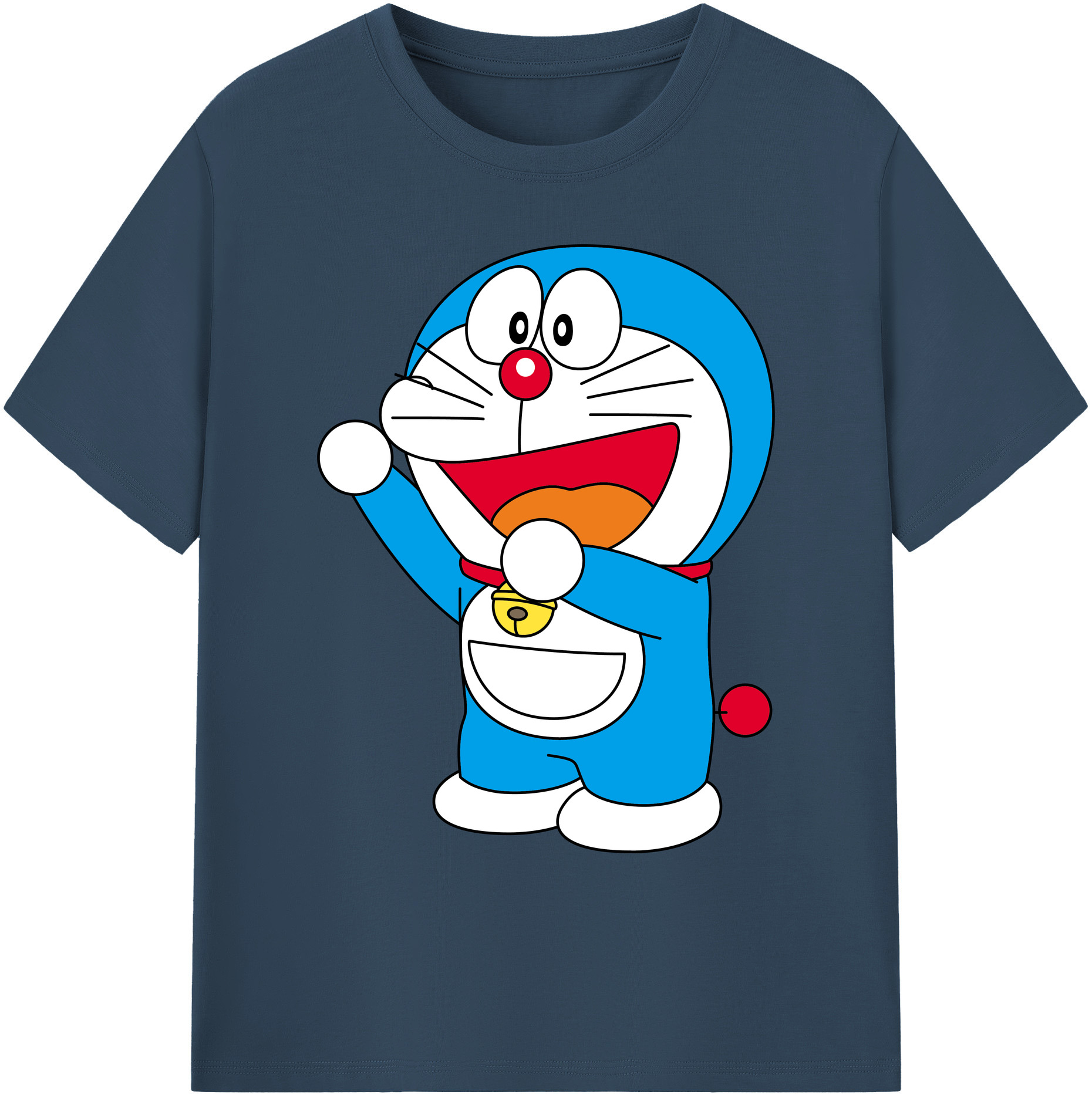 （画像用） ドラえもん Doraemon 綿100％ メンズ半袖Tシャツ｜肌触りやわらか＆通気性