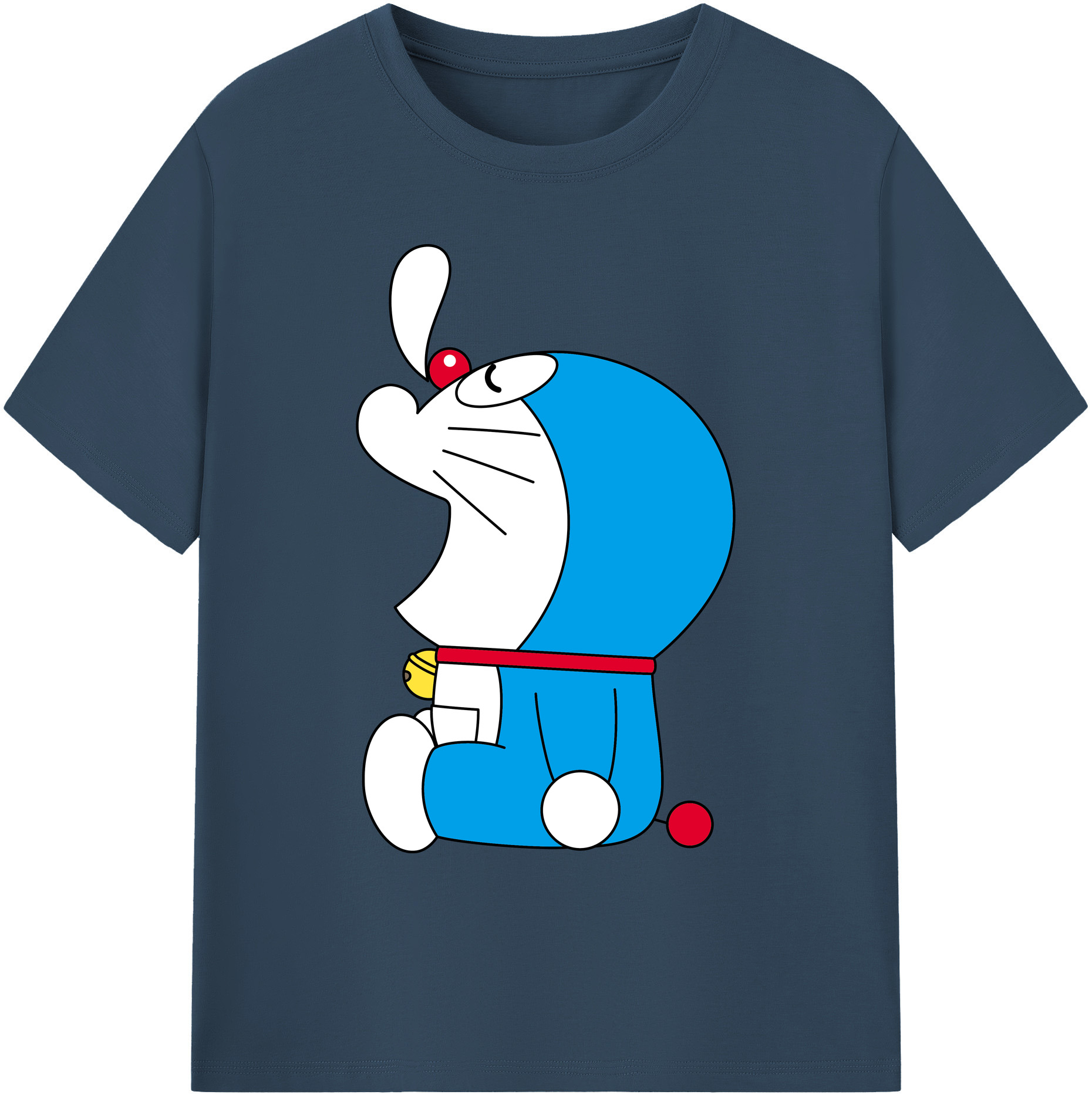 （画像用） ドラえもん Doraemon 綿100％ メンズ半袖Tシャツ｜肌触りやわらか＆通気性