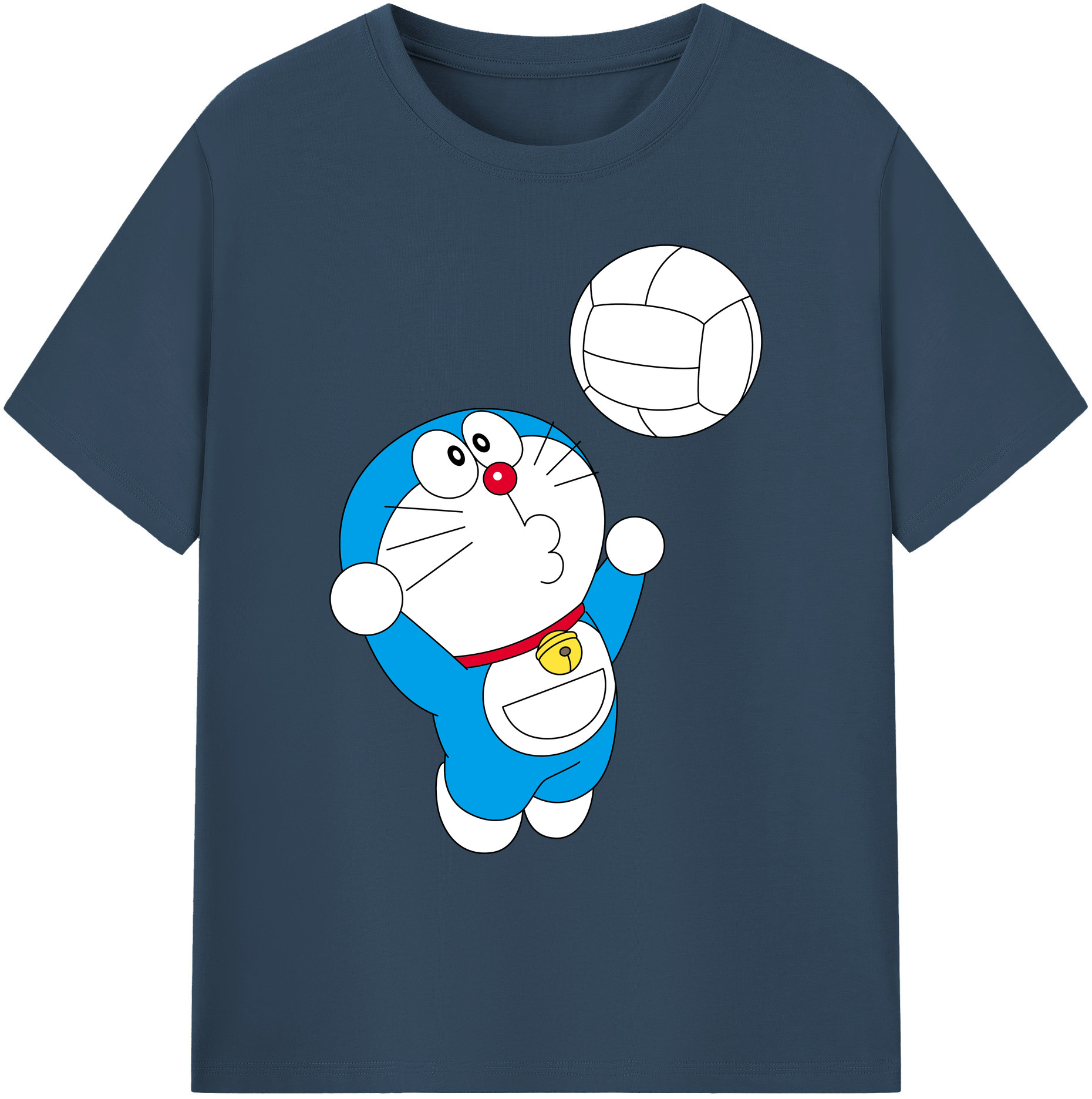 （画像用） ドラえもん Doraemon 綿100％ メンズ半袖Tシャツ｜肌触りやわらか＆通気性
