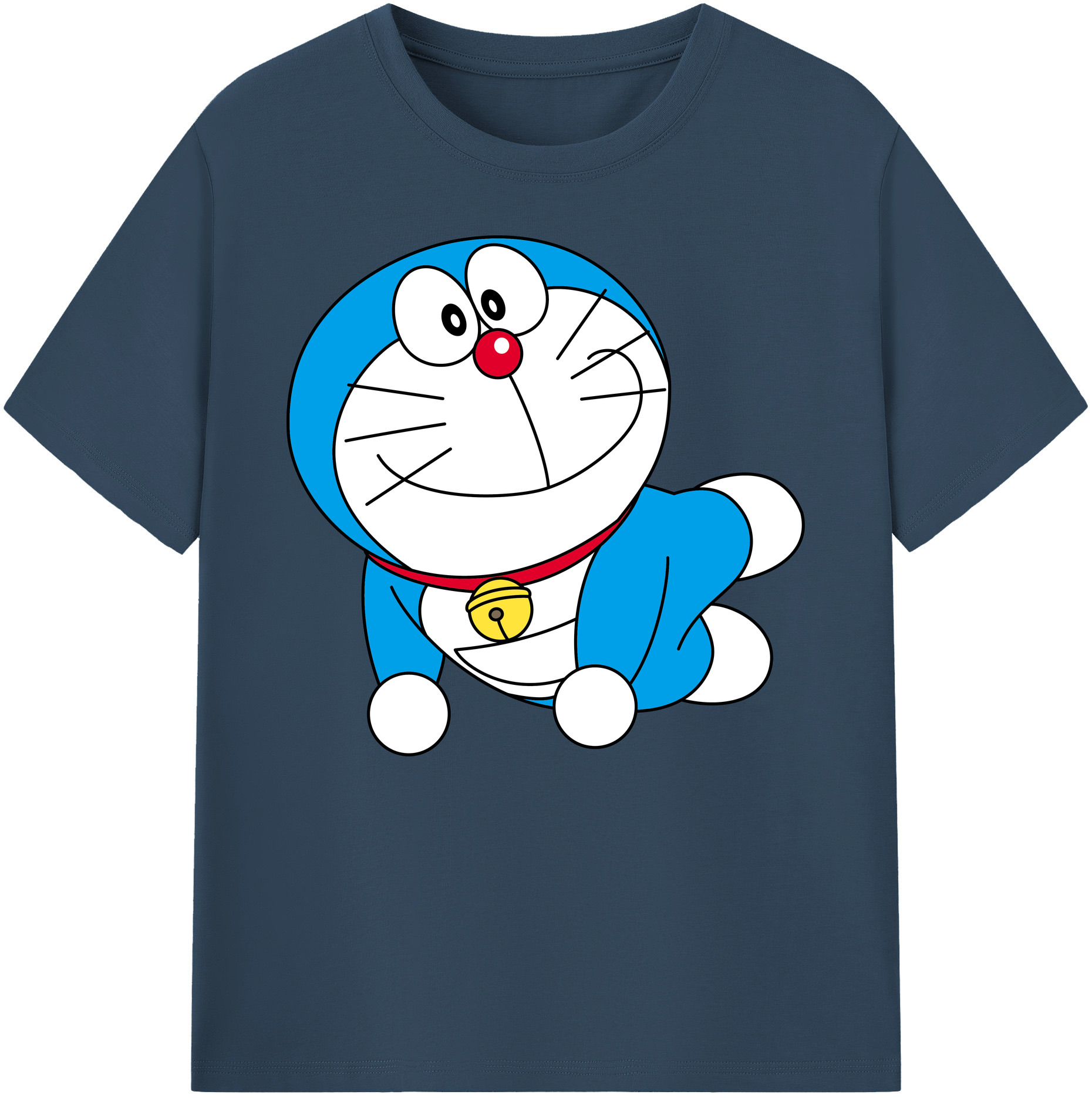 （画像用） ドラえもん Doraemon 綿100％ メンズ半袖Tシャツ｜肌触りやわらか＆通気性