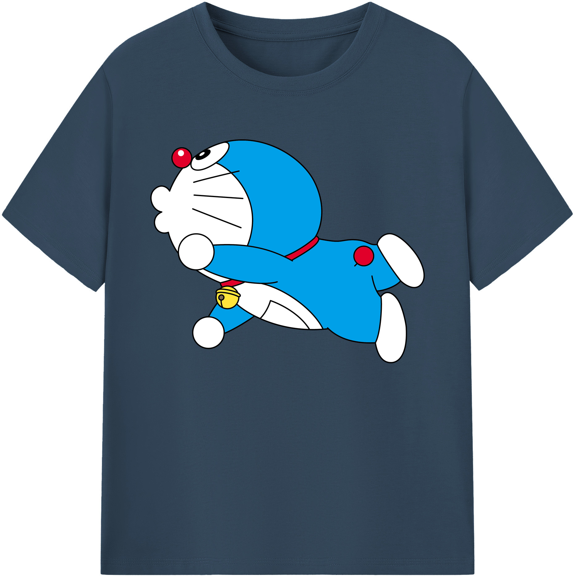 （画像用） ドラえもん Doraemon 綿100％ メンズ半袖Tシャツ｜肌触りやわらか＆通気性