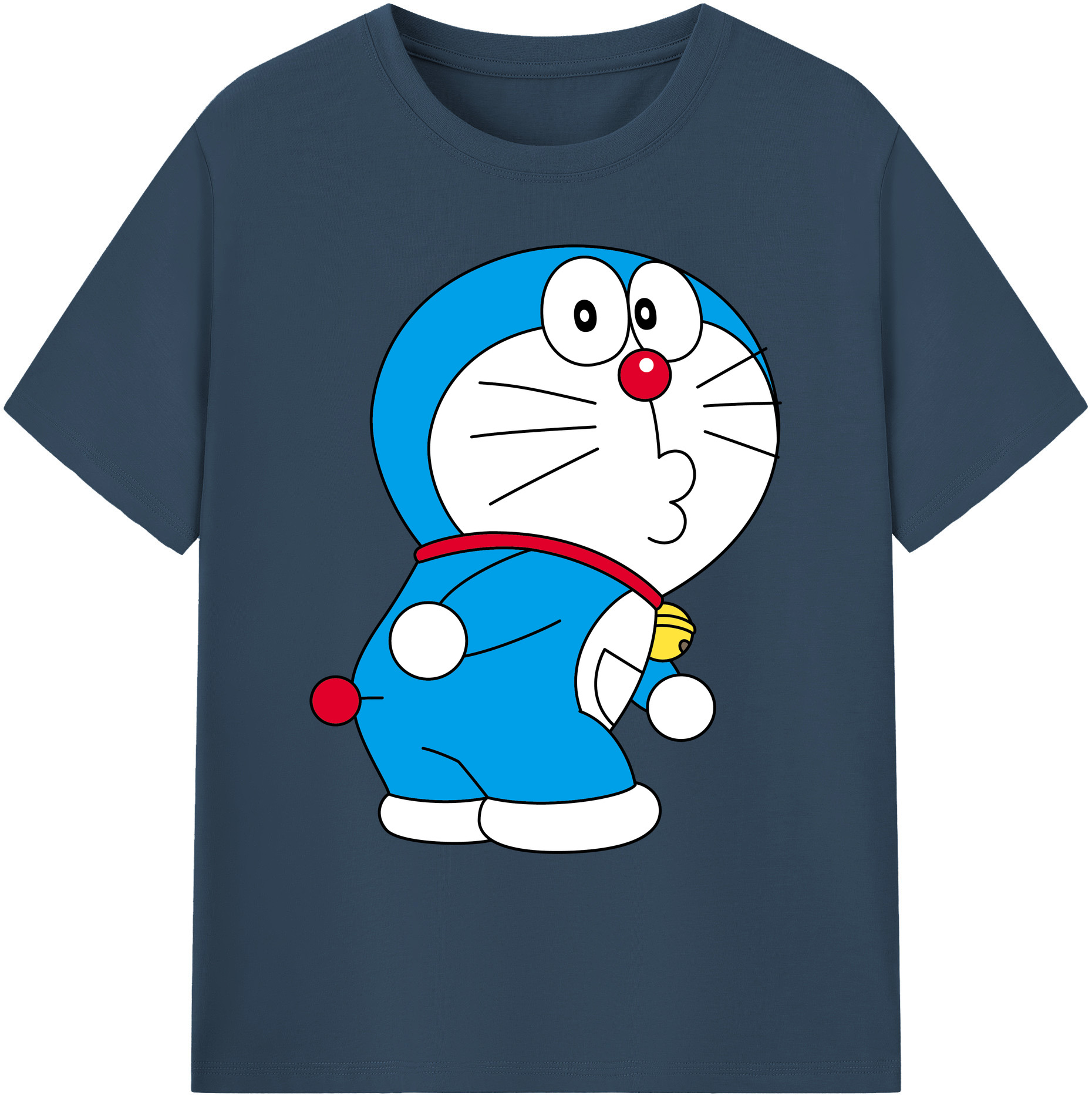 （画像用） ドラえもん Doraemon 綿100％ メンズ半袖Tシャツ｜肌触りやわらか＆通気性