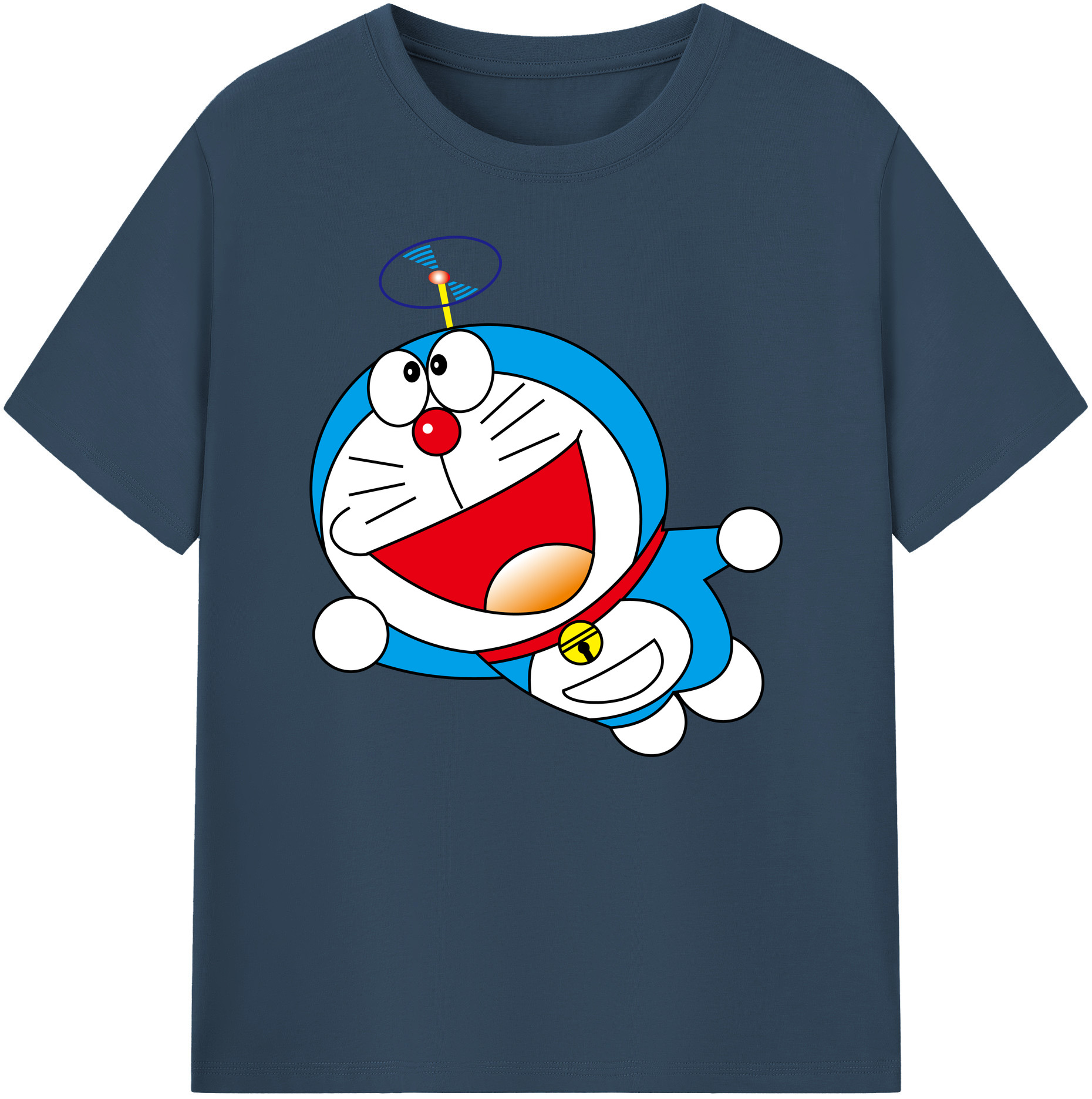 （画像用） ドラえもん Doraemon 綿100％ メンズ半袖Tシャツ｜肌触りやわらか＆通気性