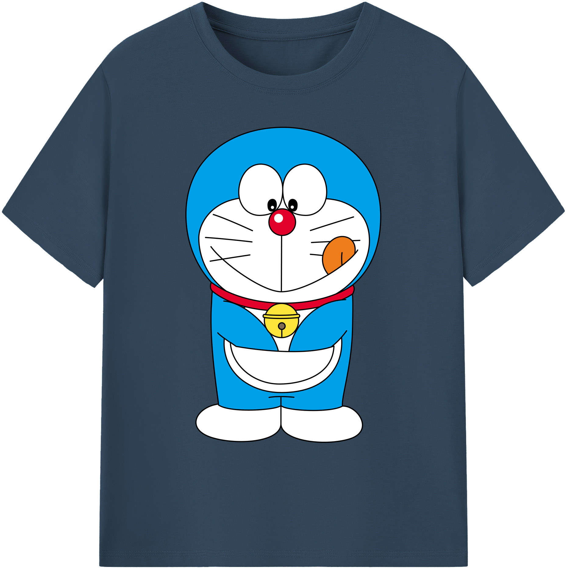 （画像用） ドラえもん Doraemon 綿100％ メンズ半袖Tシャツ｜肌触りやわらか＆通気性