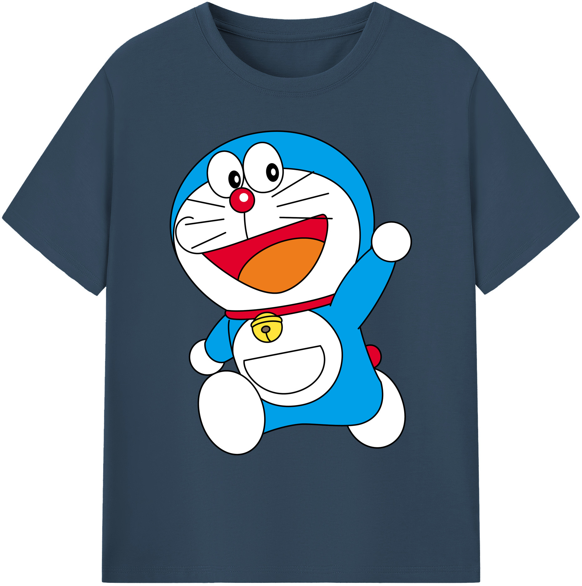 （画像用） ドラえもん Doraemon 綿100％ メンズ半袖Tシャツ｜肌触りやわらか＆通気性