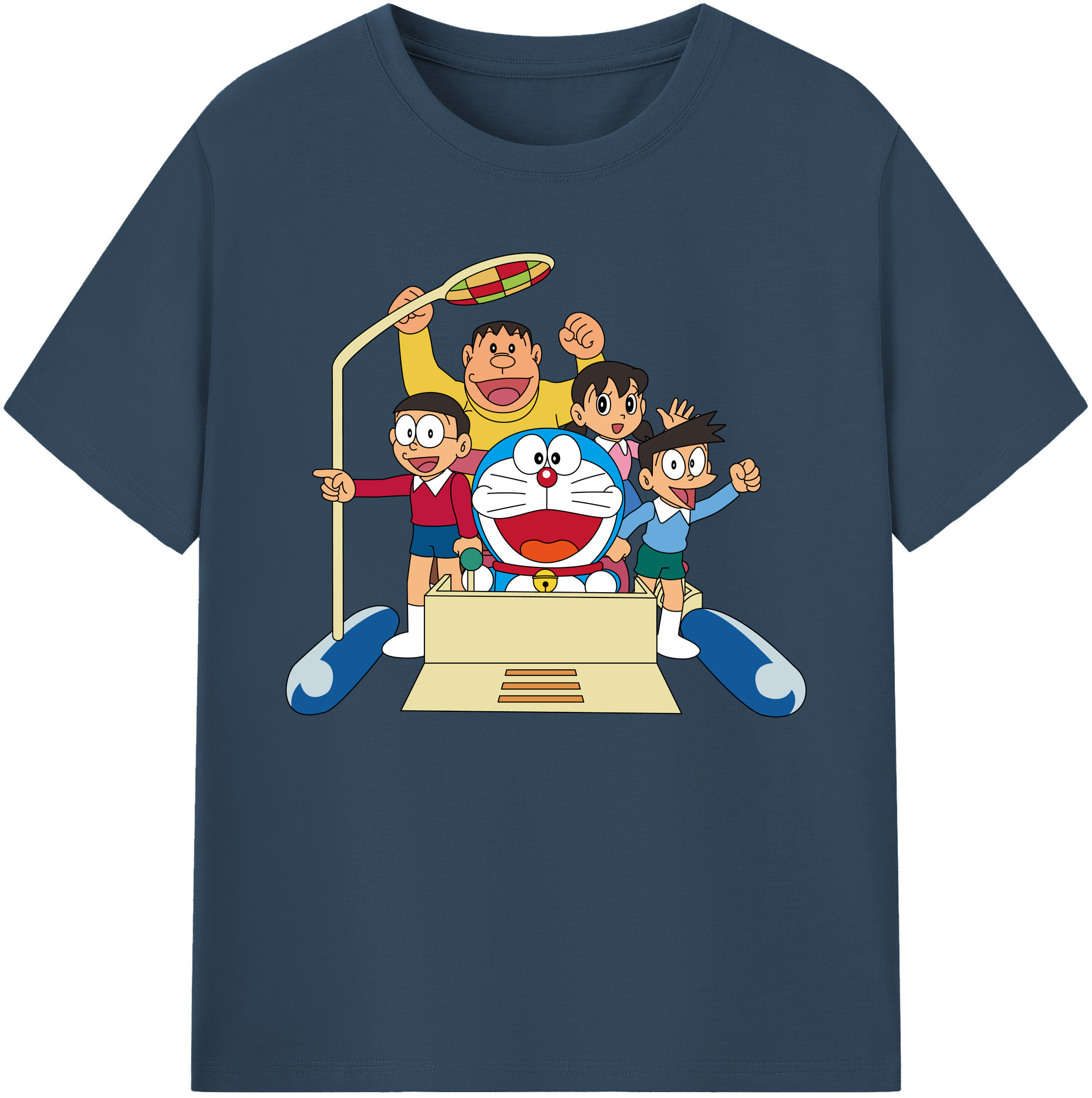 （画像用） ドラえもん 骨川 スネ夫 Doraemon Honekawa Suneo 綿100％ メンズ半袖Tシャツ｜肌触りやわらか＆通気性