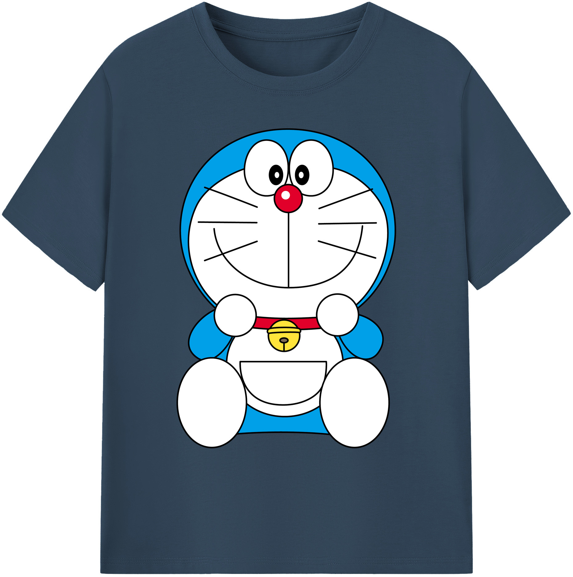 （画像用） ドラえもん Doraemon 綿100％ メンズ半袖Tシャツ｜肌触りやわらか＆通気性