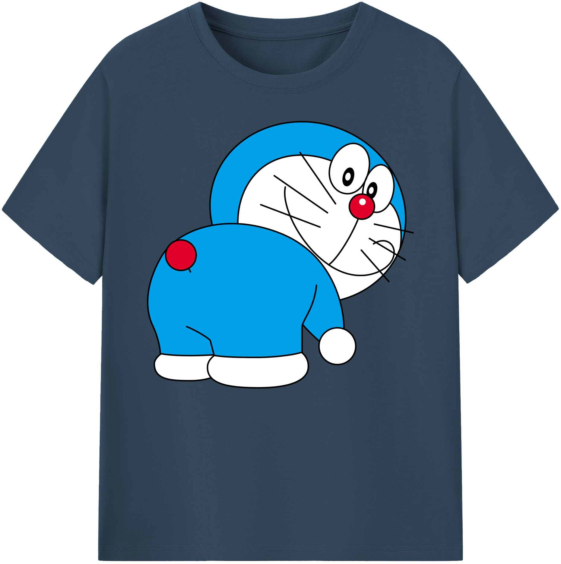 （画像用） ドラえもん Doraemon 綿100％ メンズ半袖Tシャツ｜肌触りやわらか＆通気性