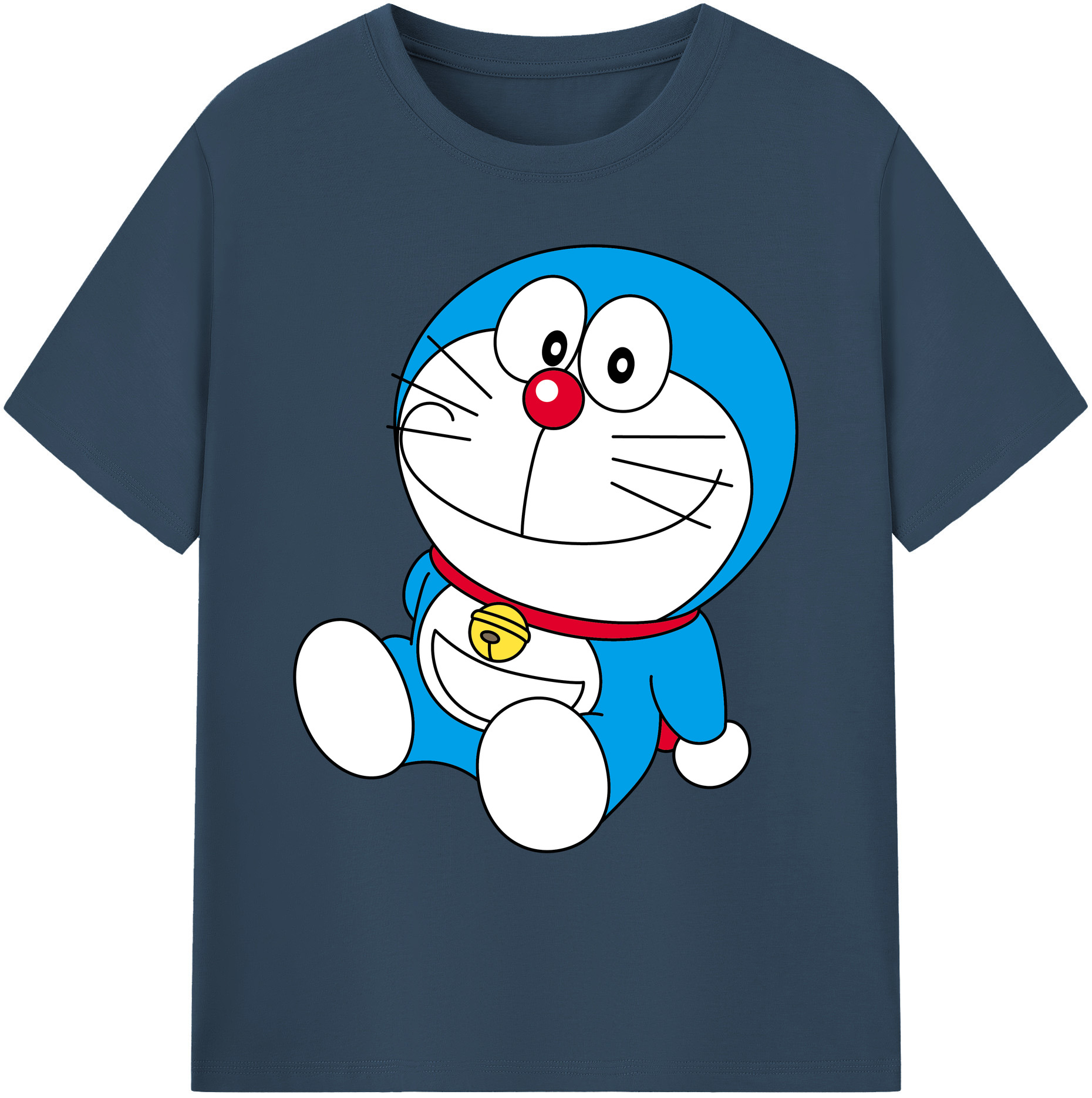 （画像用） ドラえもん Doraemon 綿100％ メンズ半袖Tシャツ｜肌触りやわらか＆通気性