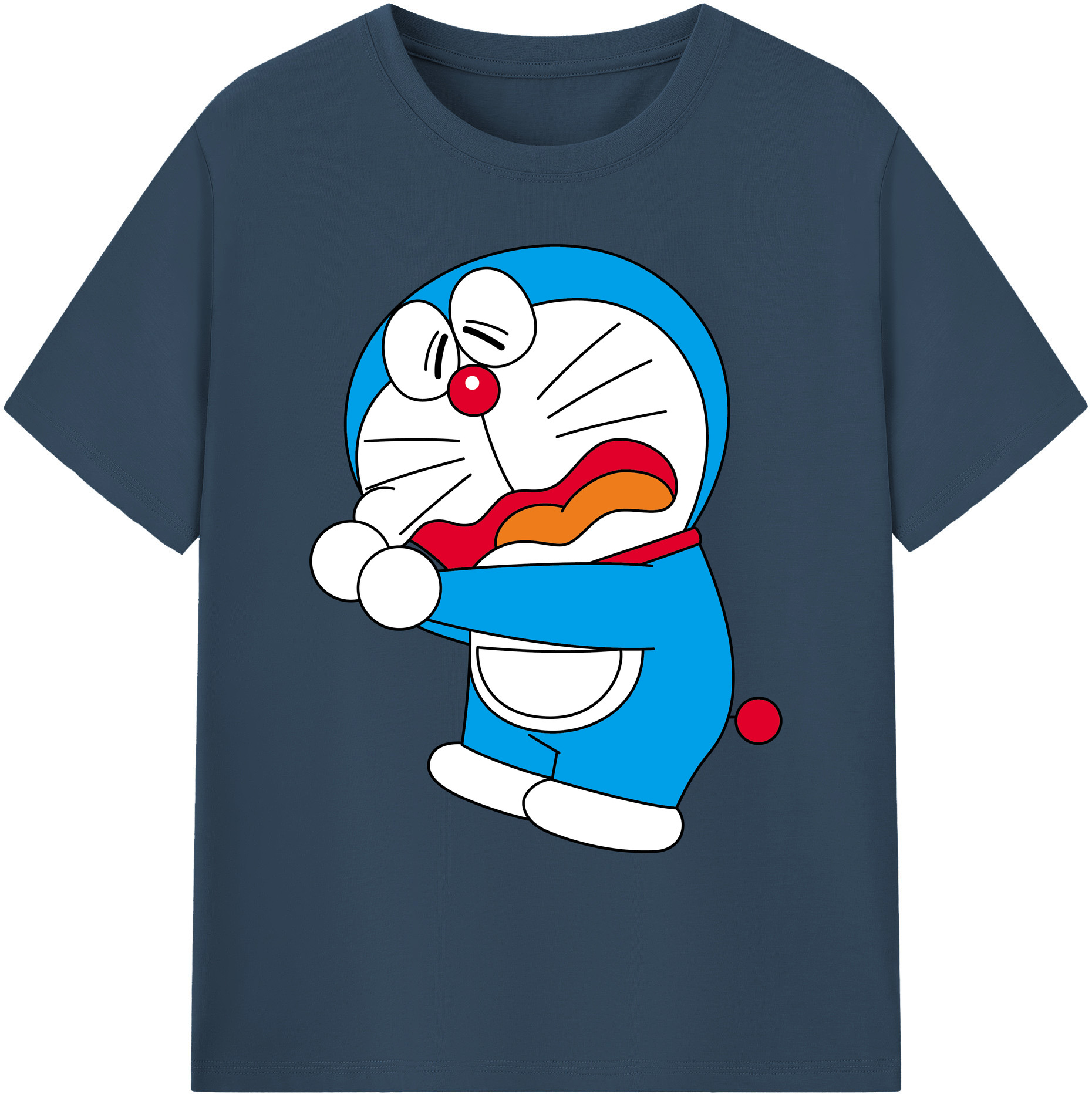 （画像用） ドラえもん Doraemon 綿100％ メンズ半袖Tシャツ｜肌触りやわらか＆通気性