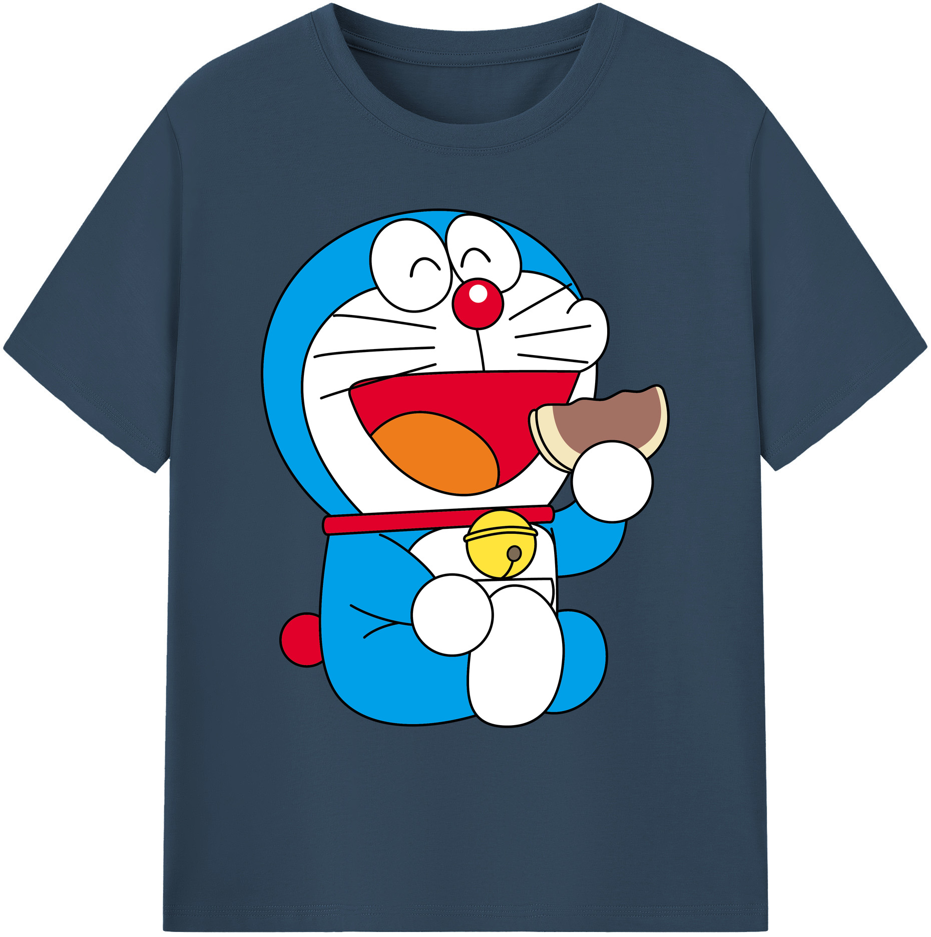（画像用） ドラえもん Doraemon 綿100％ メンズ半袖Tシャツ｜肌触りやわらか＆通気性