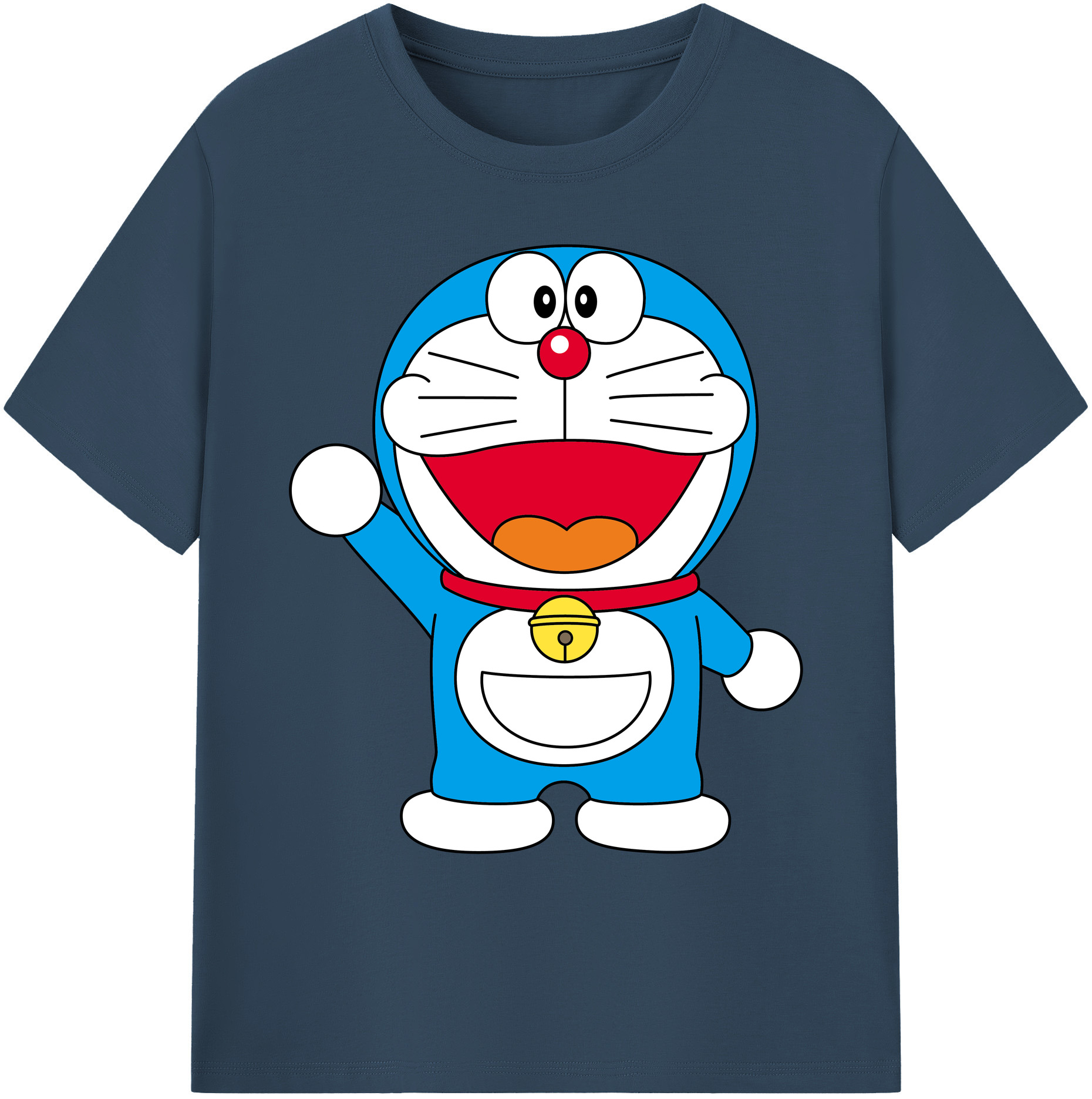 （画像用） ドラえもん Doraemon 綿100％ メンズ半袖Tシャツ｜肌触りやわらか＆通気性