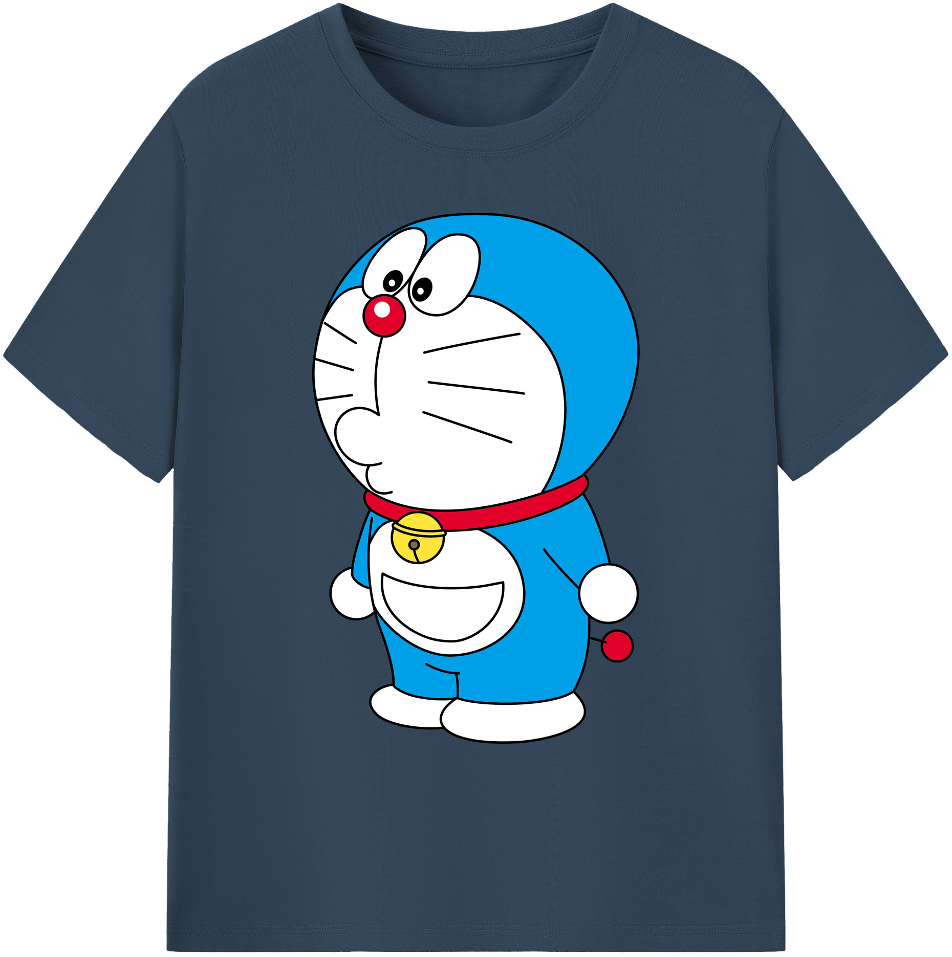 （画像用） ドラえもん Doraemon 綿100％ メンズ半袖Tシャツ｜肌触りやわらか＆通気性