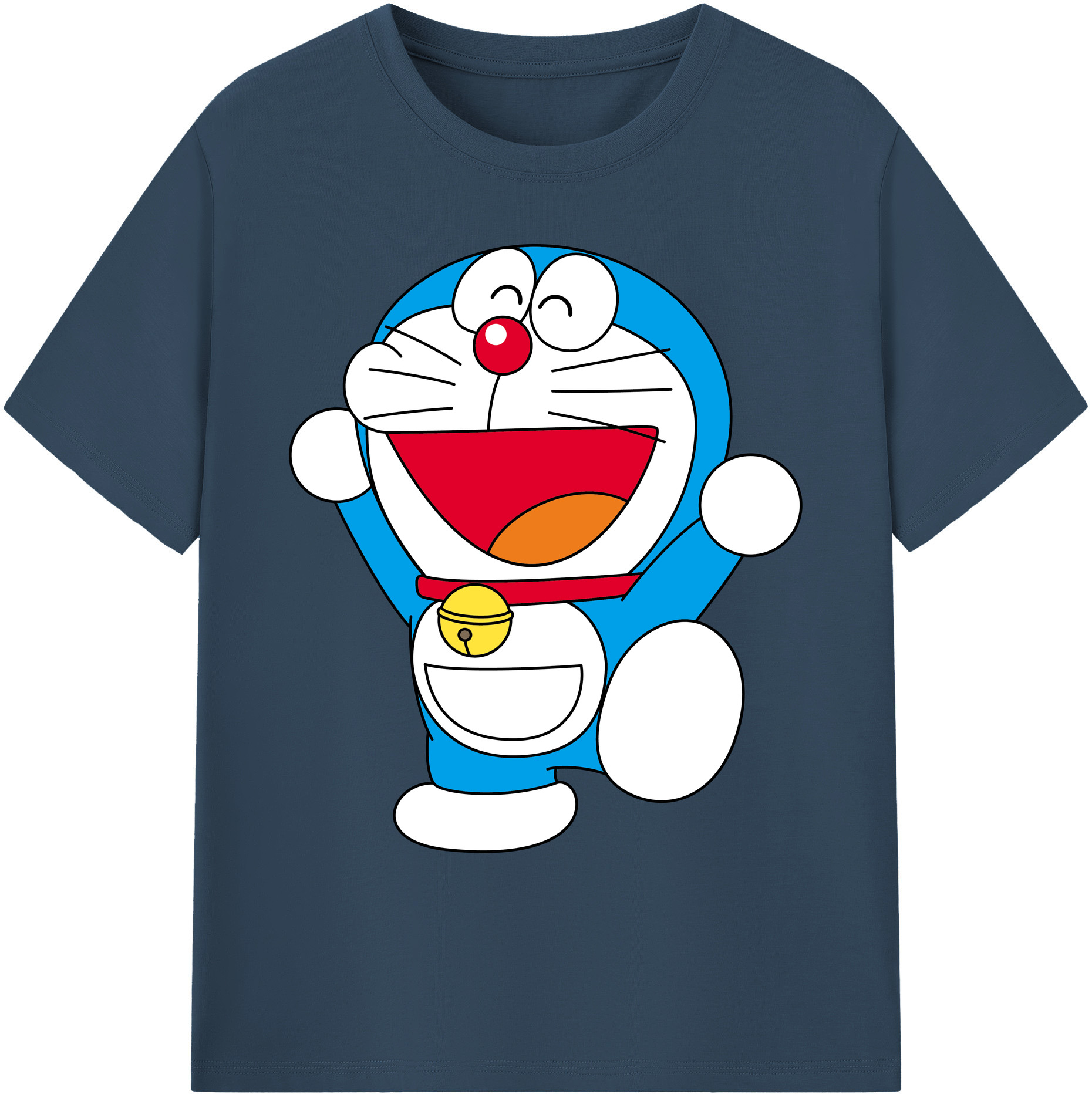 （画像用） ドラえもん Doraemon 綿100％ メンズ半袖Tシャツ｜肌触りやわらか＆通気性