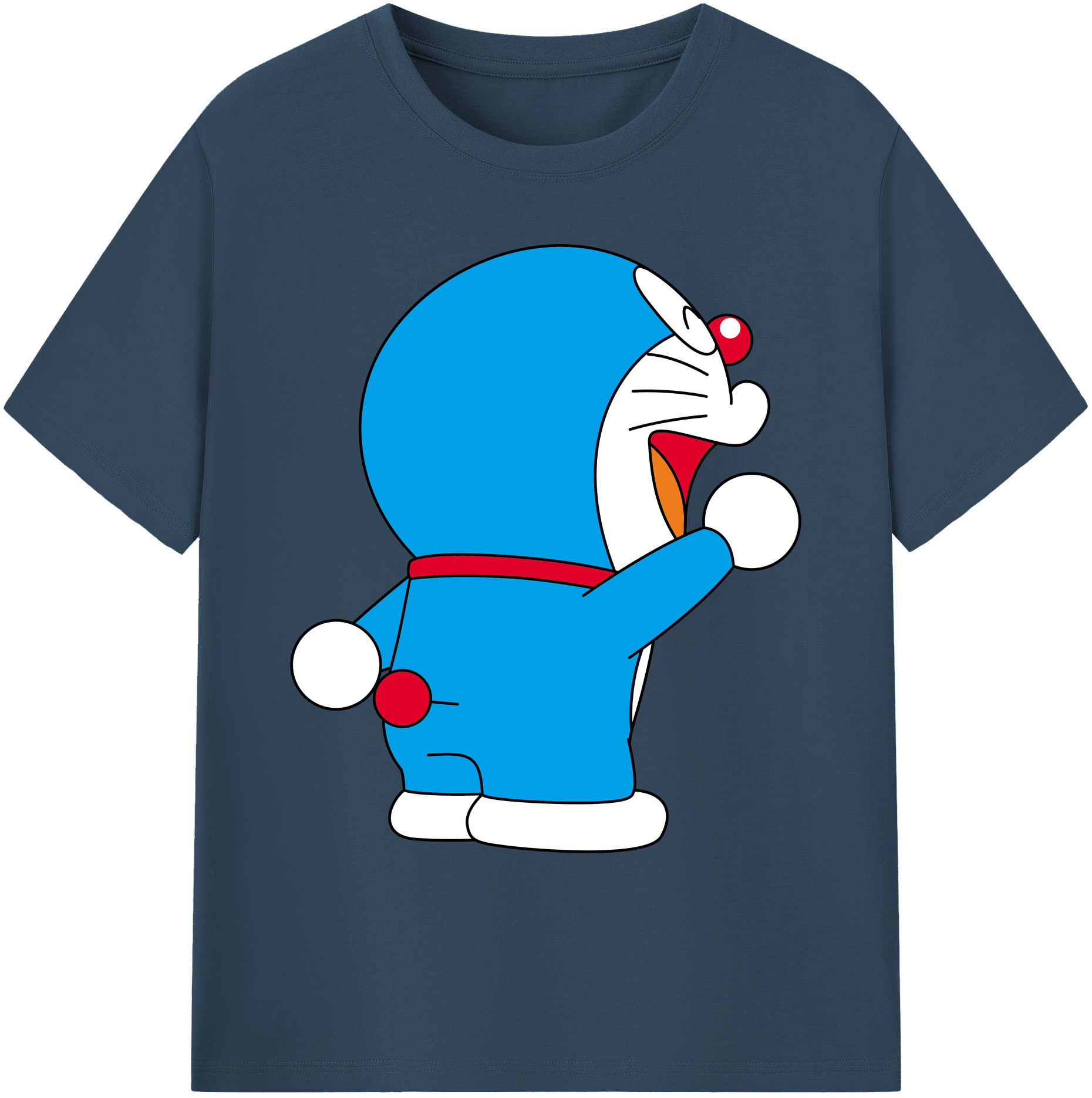 （画像用） ドラえもん Doraemon 綿100％ メンズ半袖Tシャツ｜肌触りやわらか＆通気性