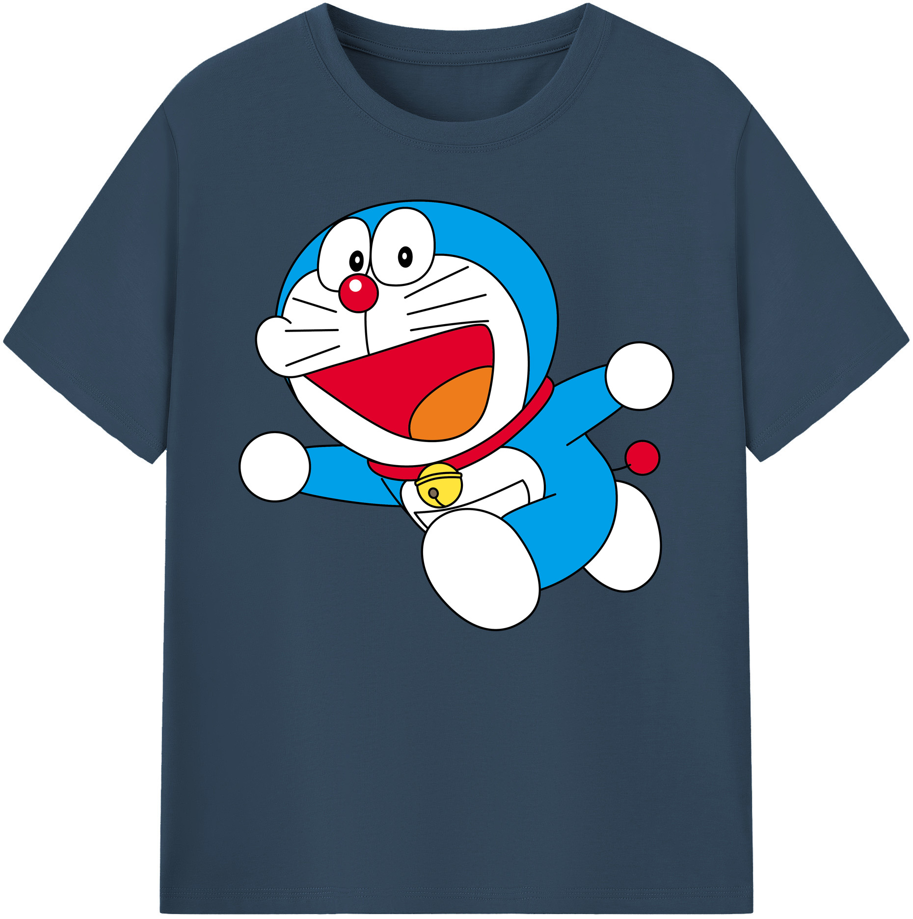 （画像用） ドラえもん Doraemon 綿100％ メンズ半袖Tシャツ｜肌触りやわらか＆通気性