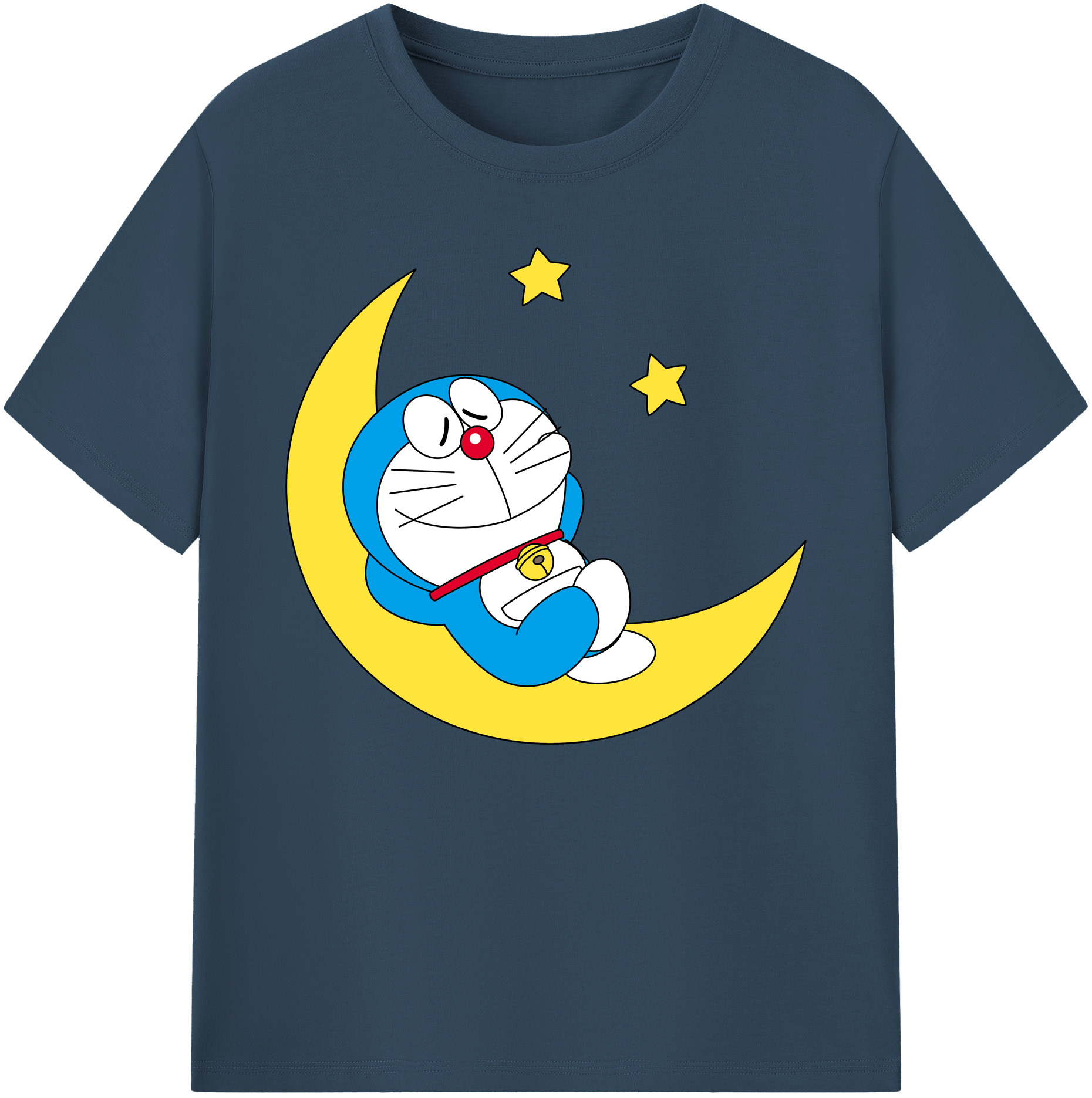 （画像用） ドラえもん Doraemon 綿100％ メンズ半袖Tシャツ｜肌触りやわらか＆通気性