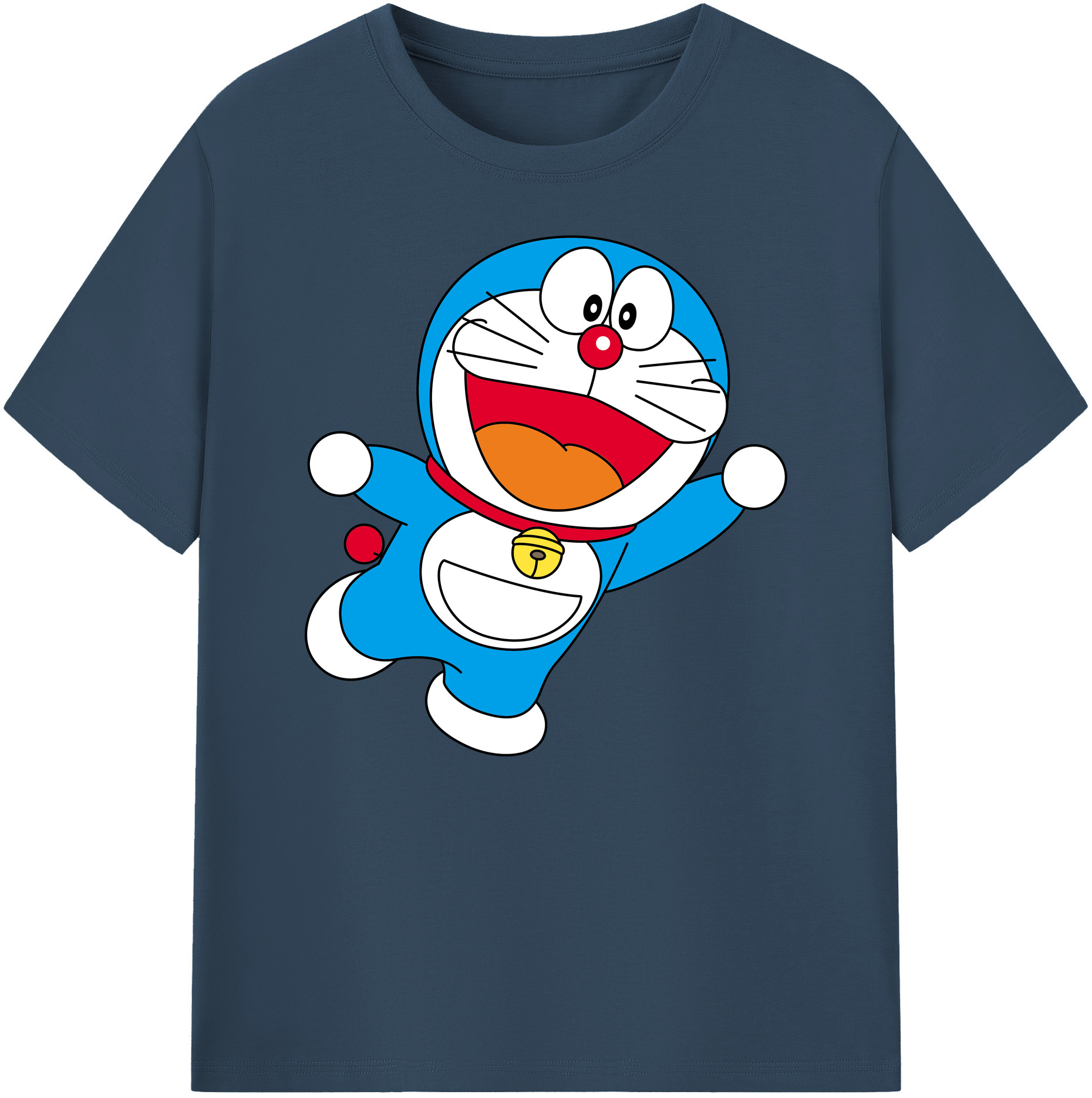 （画像用） ドラえもん Doraemon 綿100％ メンズ半袖Tシャツ｜肌触りやわらか＆通気性