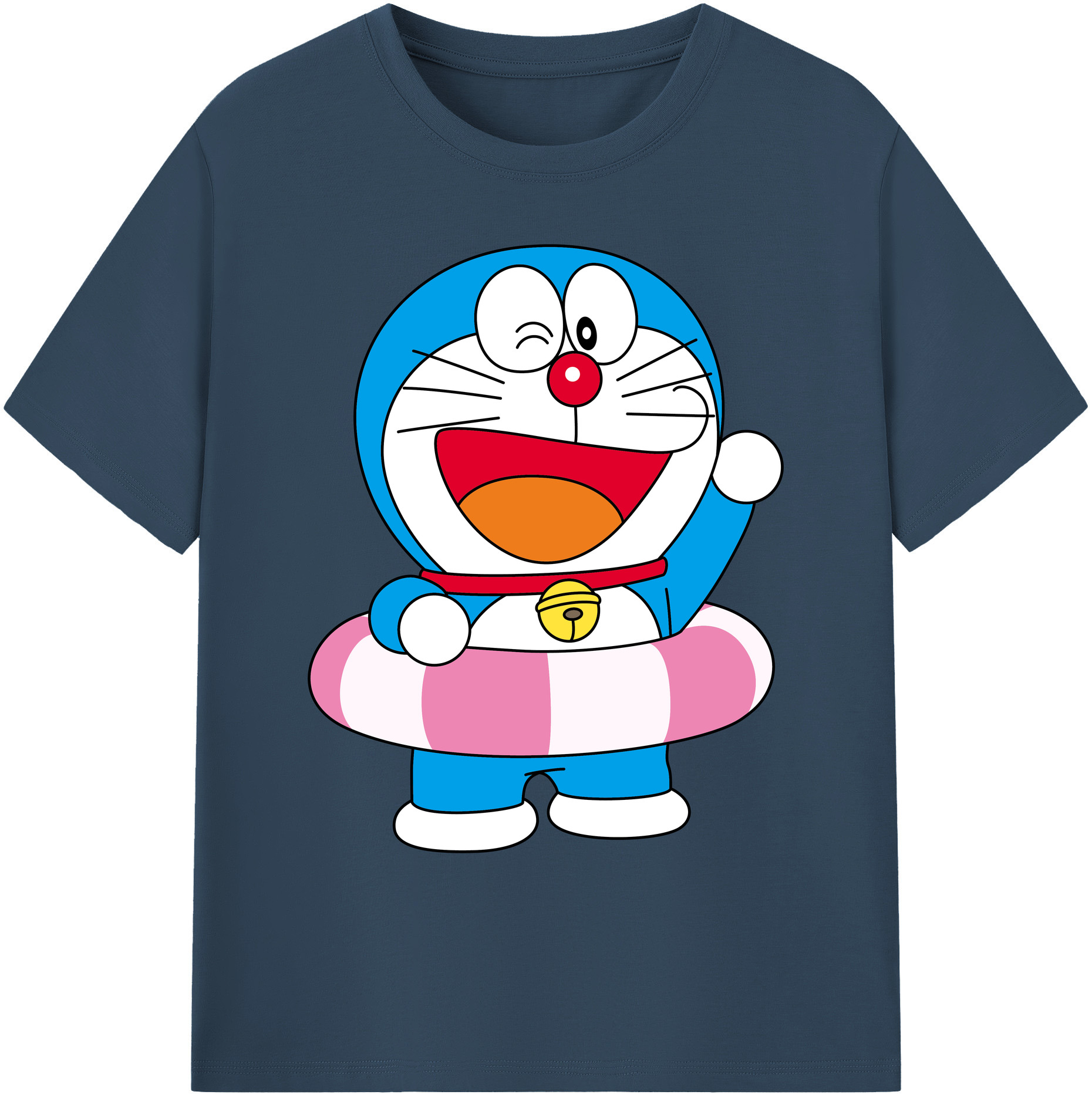（画像用） ドラえもん Doraemon 綿100％ メンズ半袖Tシャツ｜肌触りやわらか＆通気性
