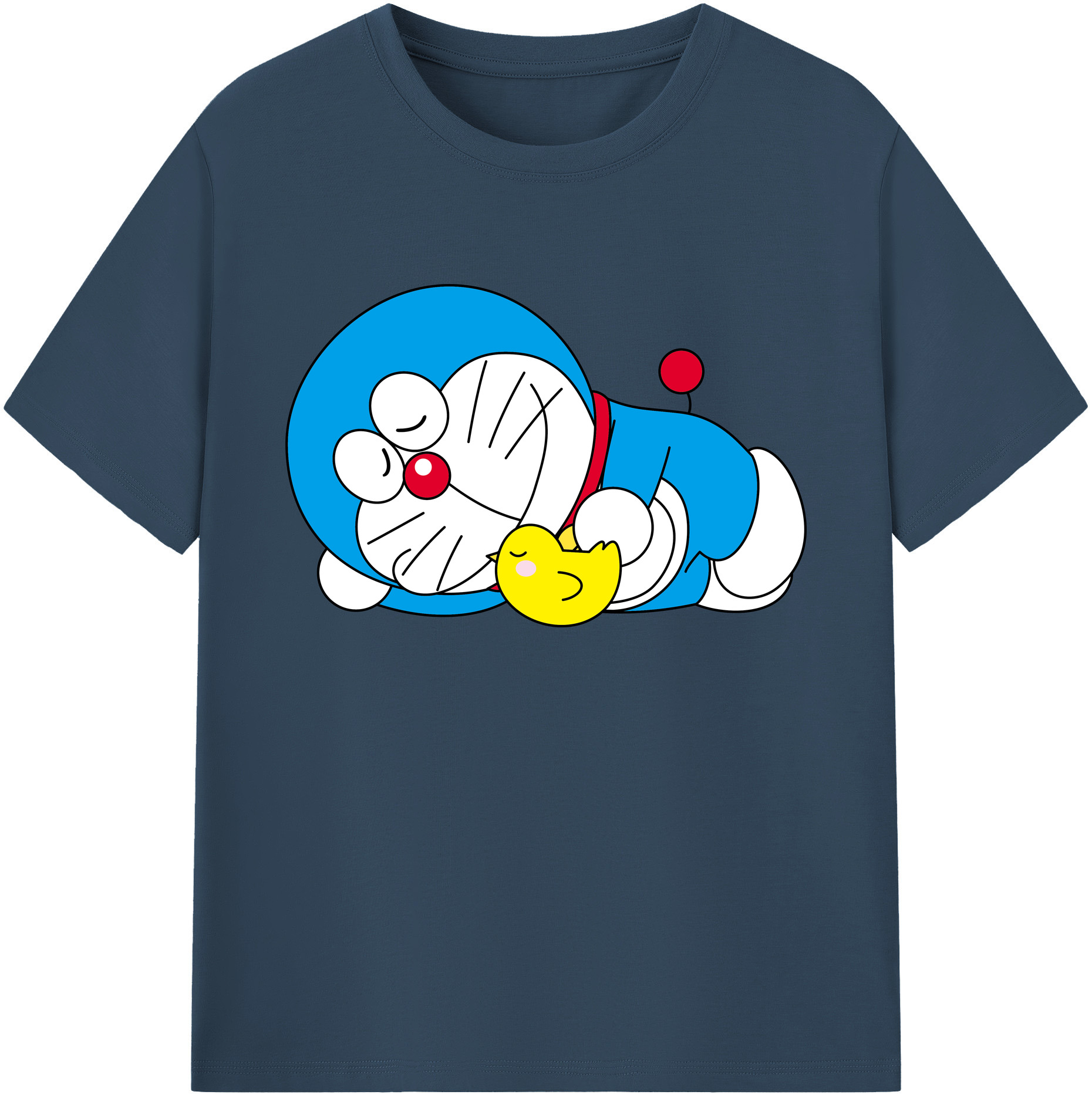 （画像用） ドラえもん Doraemon 綿100％ メンズ半袖Tシャツ｜肌触りやわらか＆通気性
