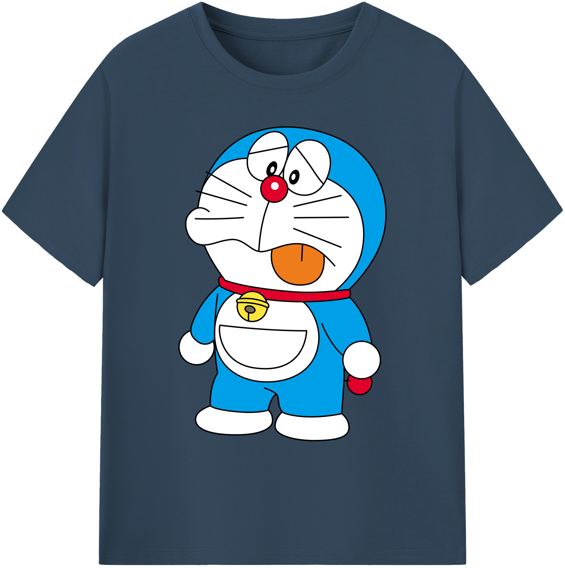 （画像用） ドラえもん Doraemon 綿100％ メンズ半袖Tシャツ｜肌触りやわらか＆通気性