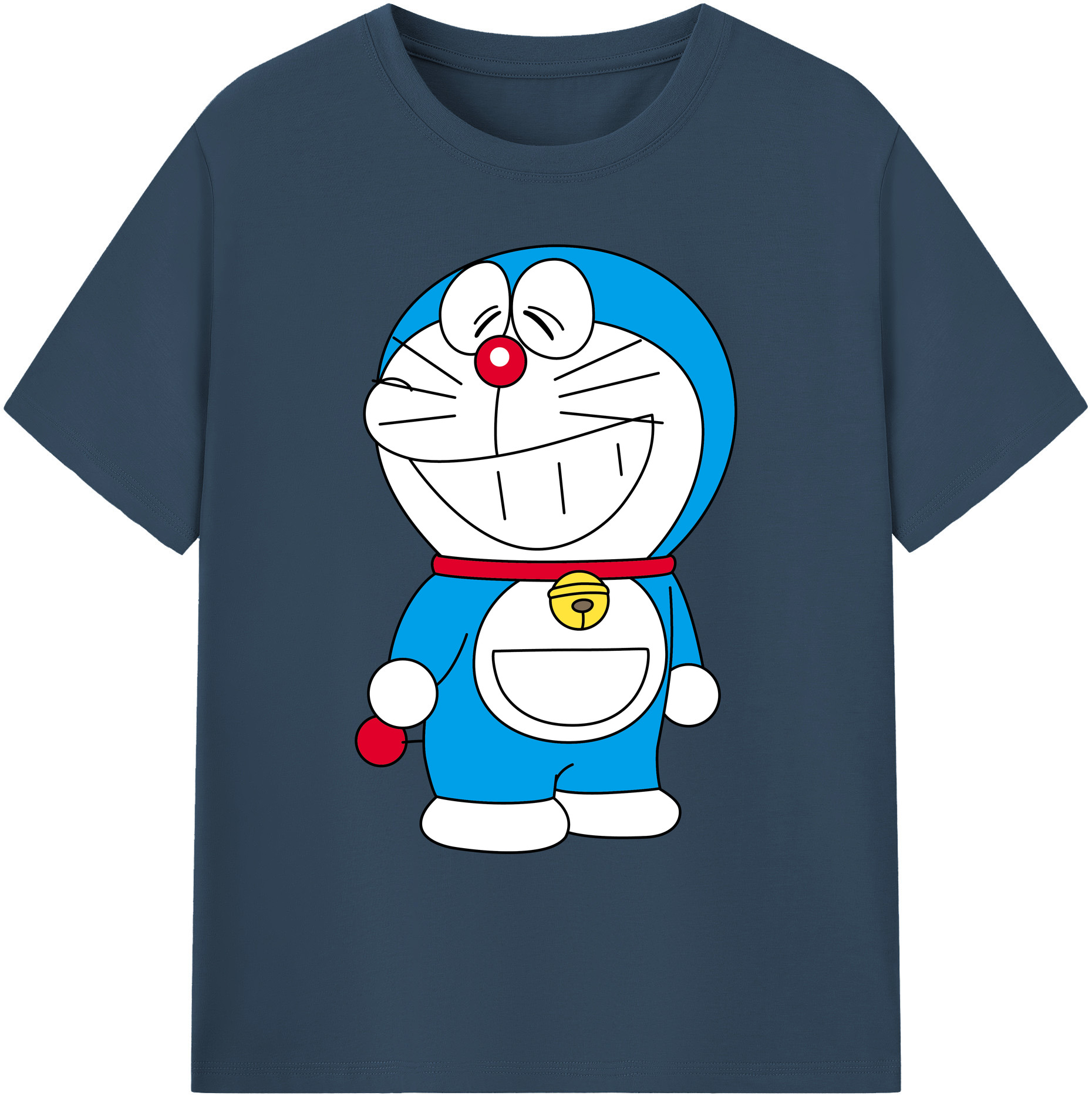 （画像用） ドラえもん Doraemon 綿100％ メンズ半袖Tシャツ｜肌触りやわらか＆通気性